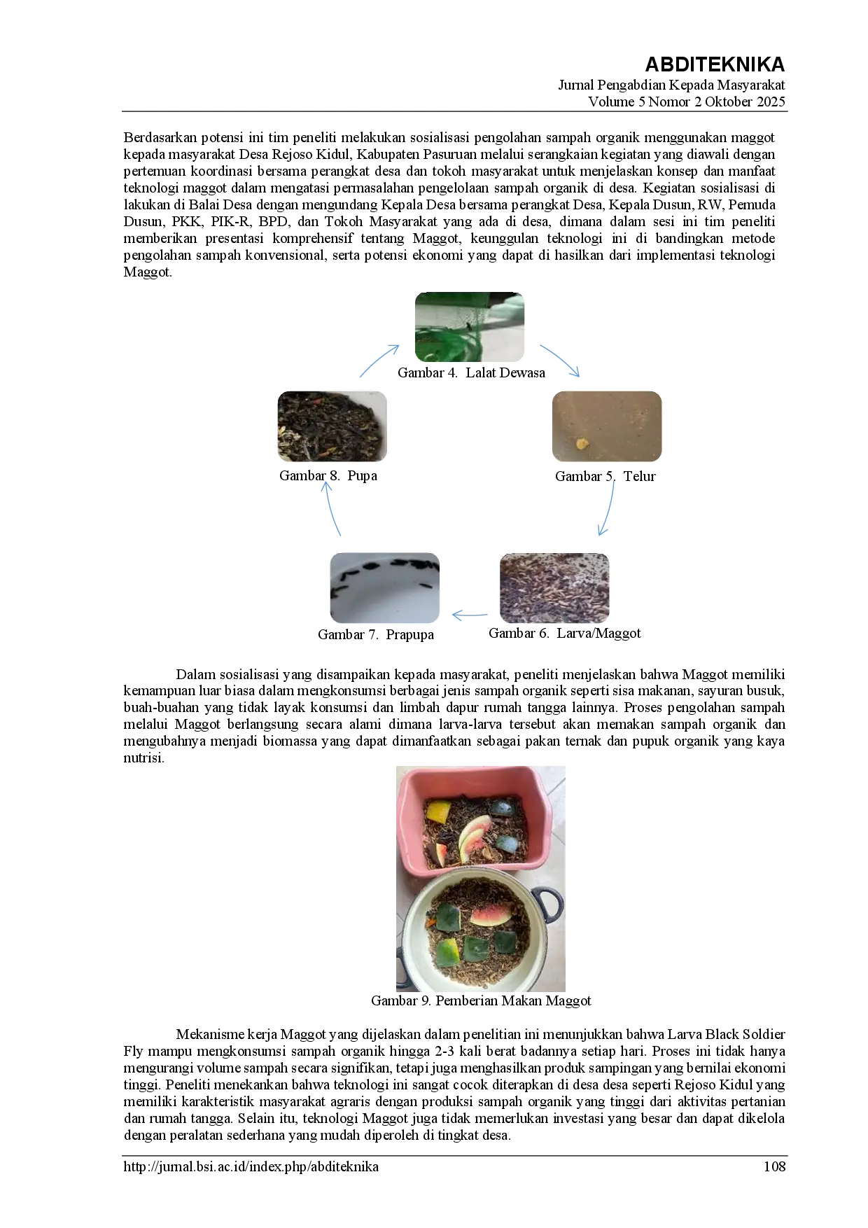 juris Pemberdayaan Masyarakat Desa Rejoso Kidul Dalam Pengolahan Sampah Organik Melalui Maggot Dengan Pendekatan Participatory Action Research