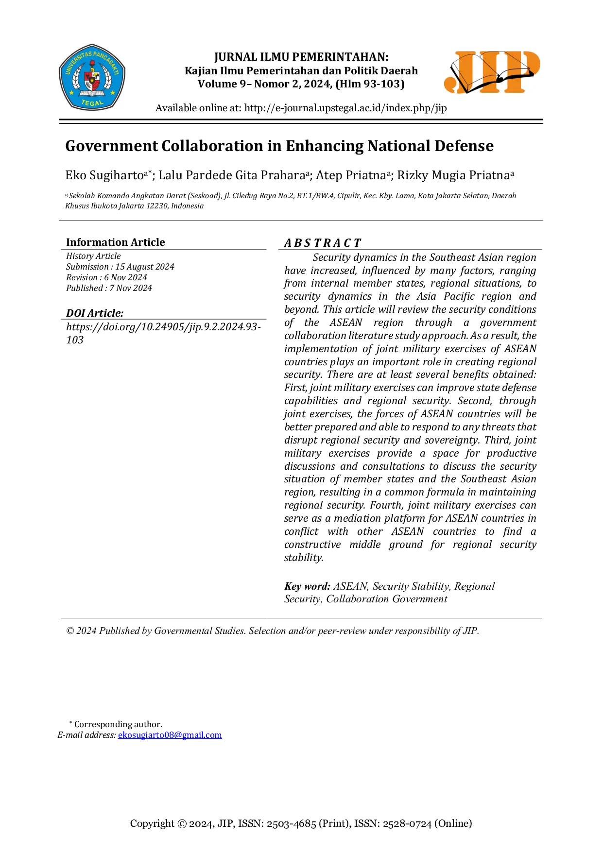 JURIS Government Collaboration in Enhancing National Defense