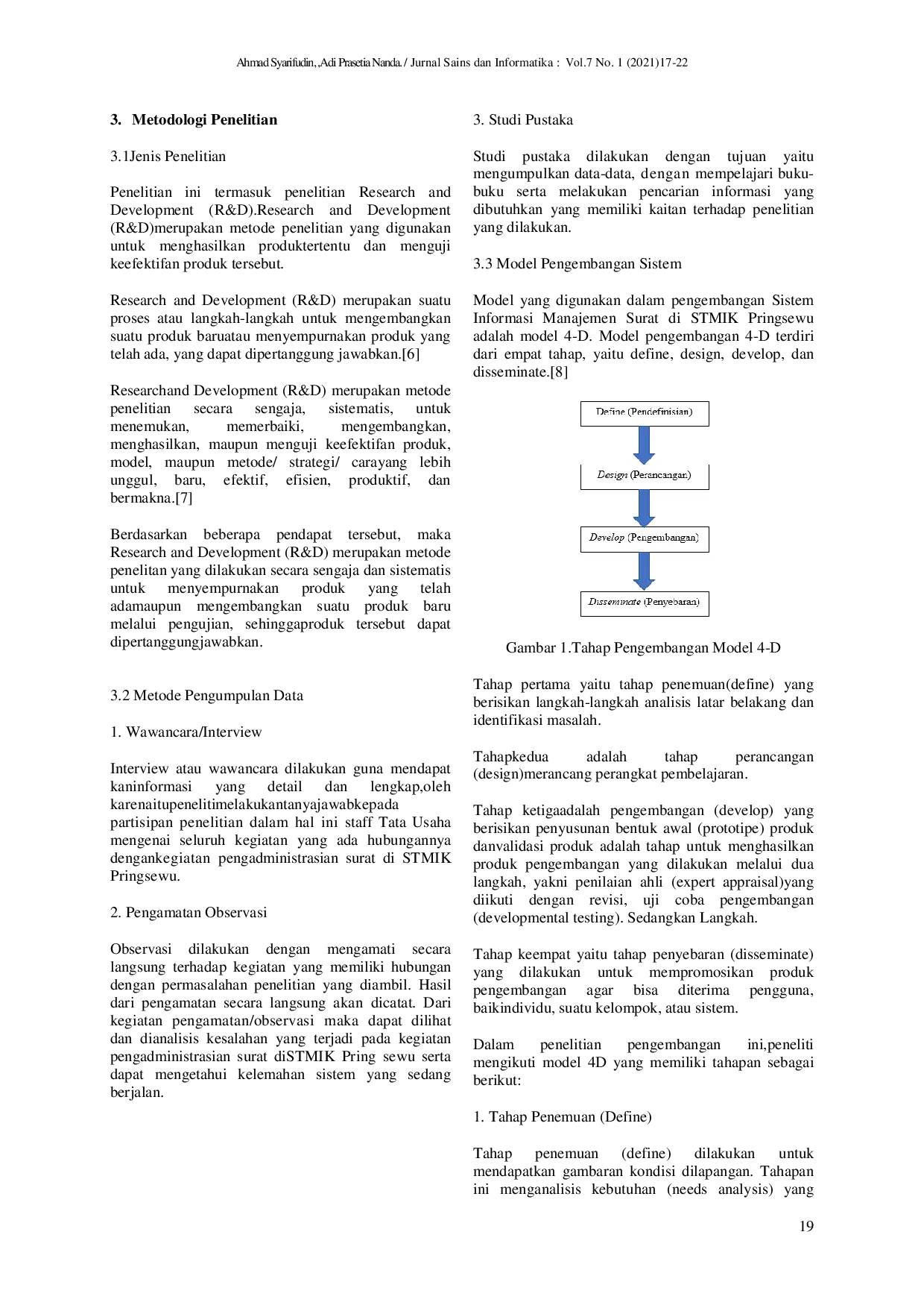 JURIS Sistem Sistem Informasi Manajemen Surat Berbasis Website di STMIK Pringsewu