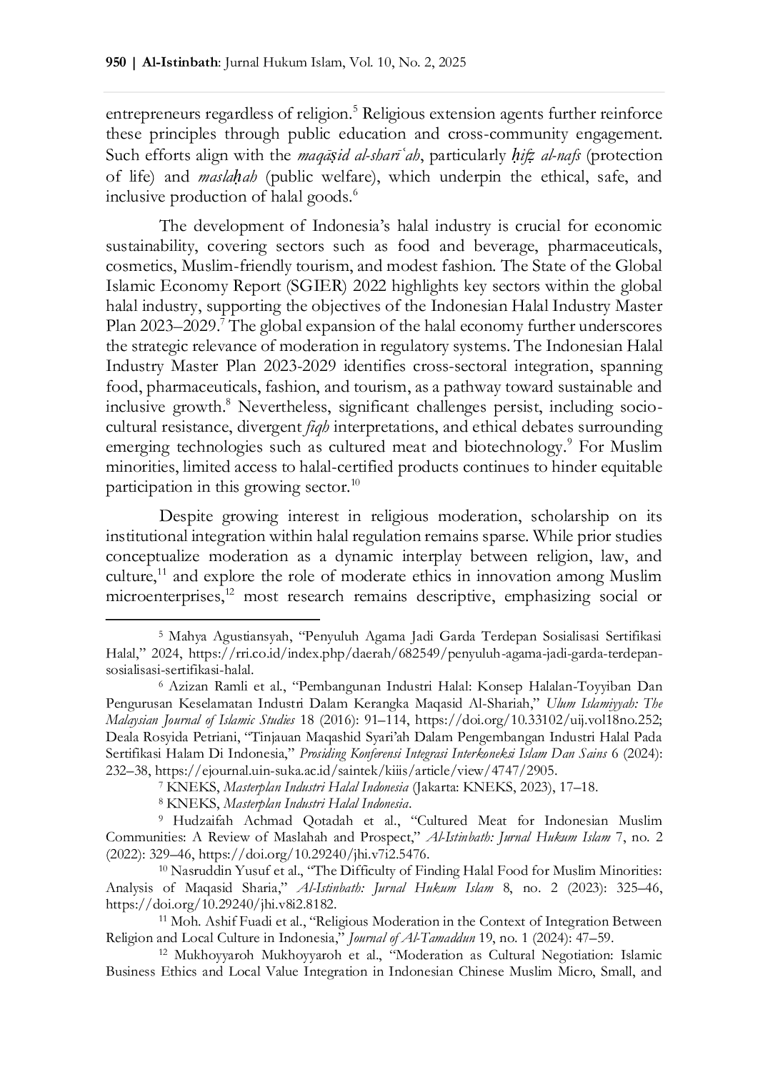 JURIS Integrasi Moderasi Beragama dan Industri Halal Tantangan dan Solusi