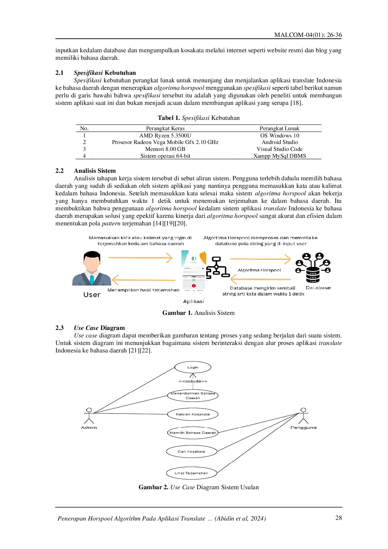 juris Penerapan Horspool Algorithm pada Aplikasi Translate Indonesia ke Bahasa Daerah Berbasis Android Studi Kasus 29 Bahasa