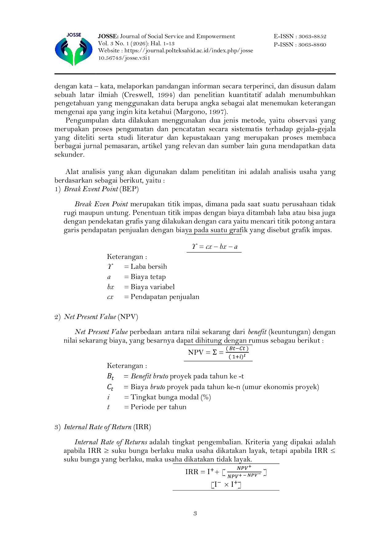 JURIS Studi Kelayakan Bisnis pada Suluh Salt