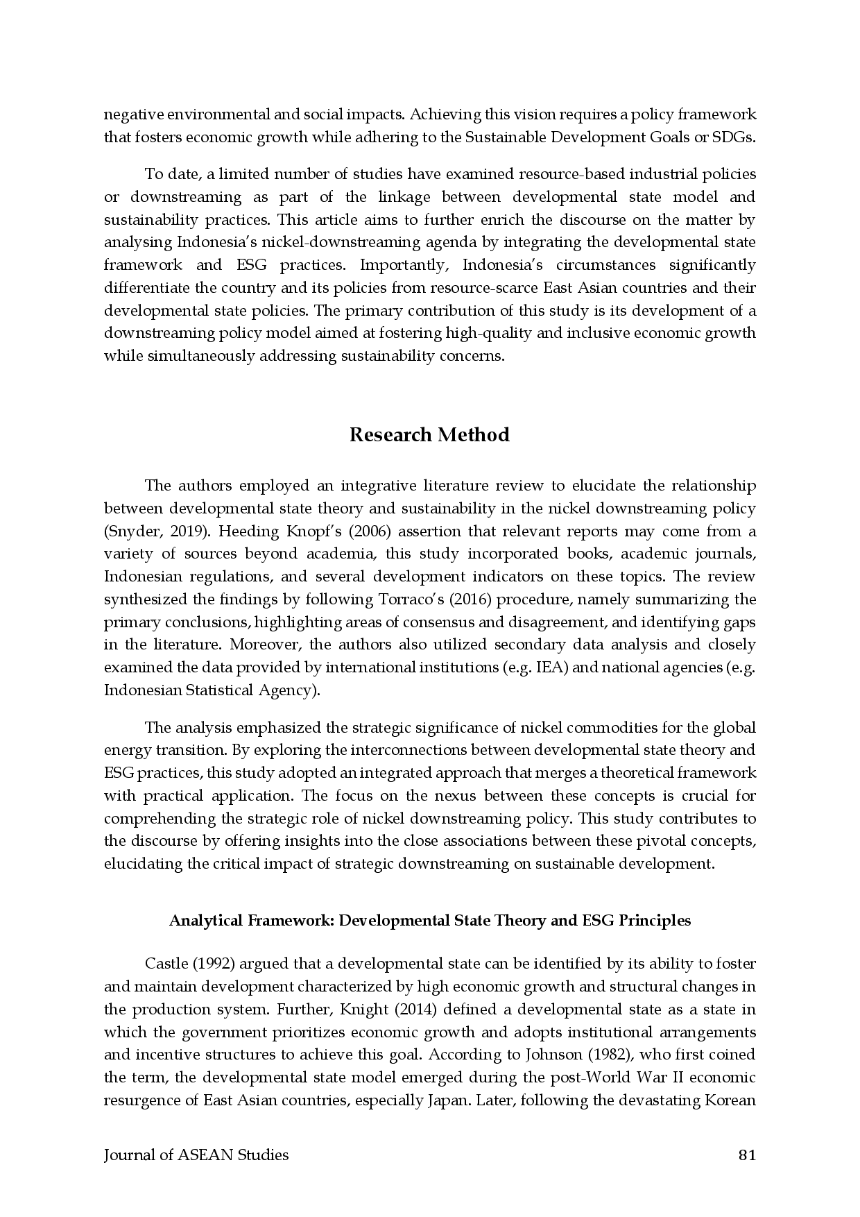 juris Nickel Downstreaming in Indonesia Reinventing Sustainable Industrial Policy and Developmental State in Building the EV Industry in ASEAN
