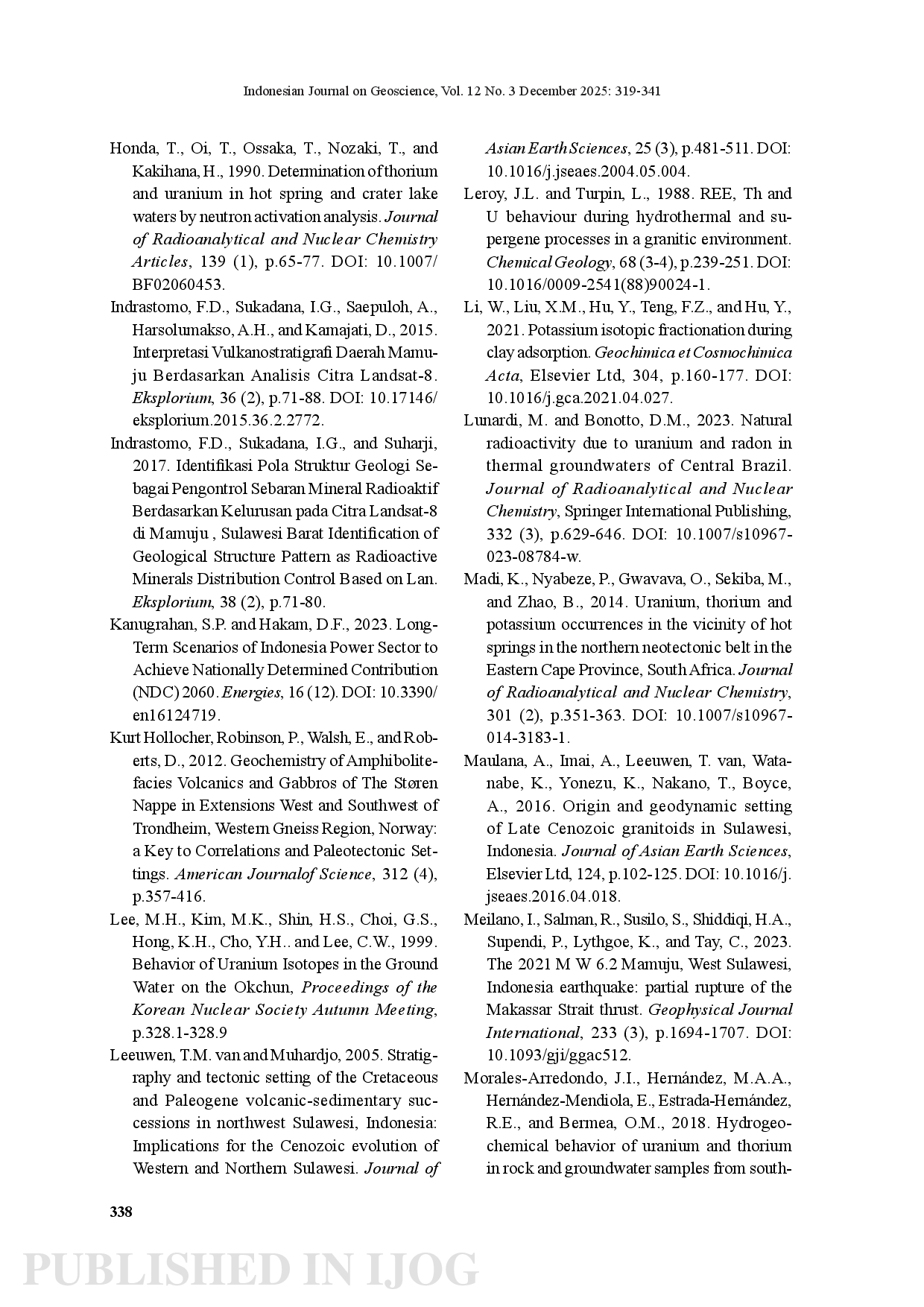juris Makassar Strait Thrust Mamuju Segment MSTM Perspective on Radioactive Mineral Exploration A Case Study in Rantedoda Mamuju