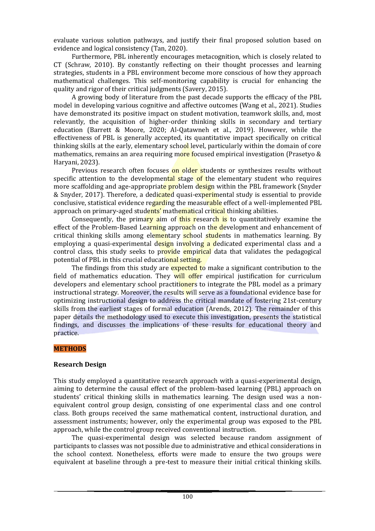 JURIS Effect of Problem Based Learning Approach on Elementary School Students Critical Thinking Skills in Mathematics Learning