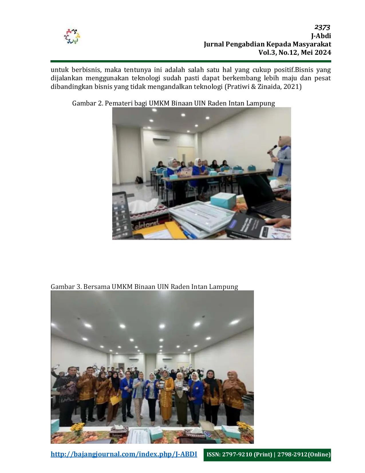 JURIS Pelatihan Pembuatan Konten Kreatif Digital Untuk UMKM Binaan UIN Raden Intan Lampung