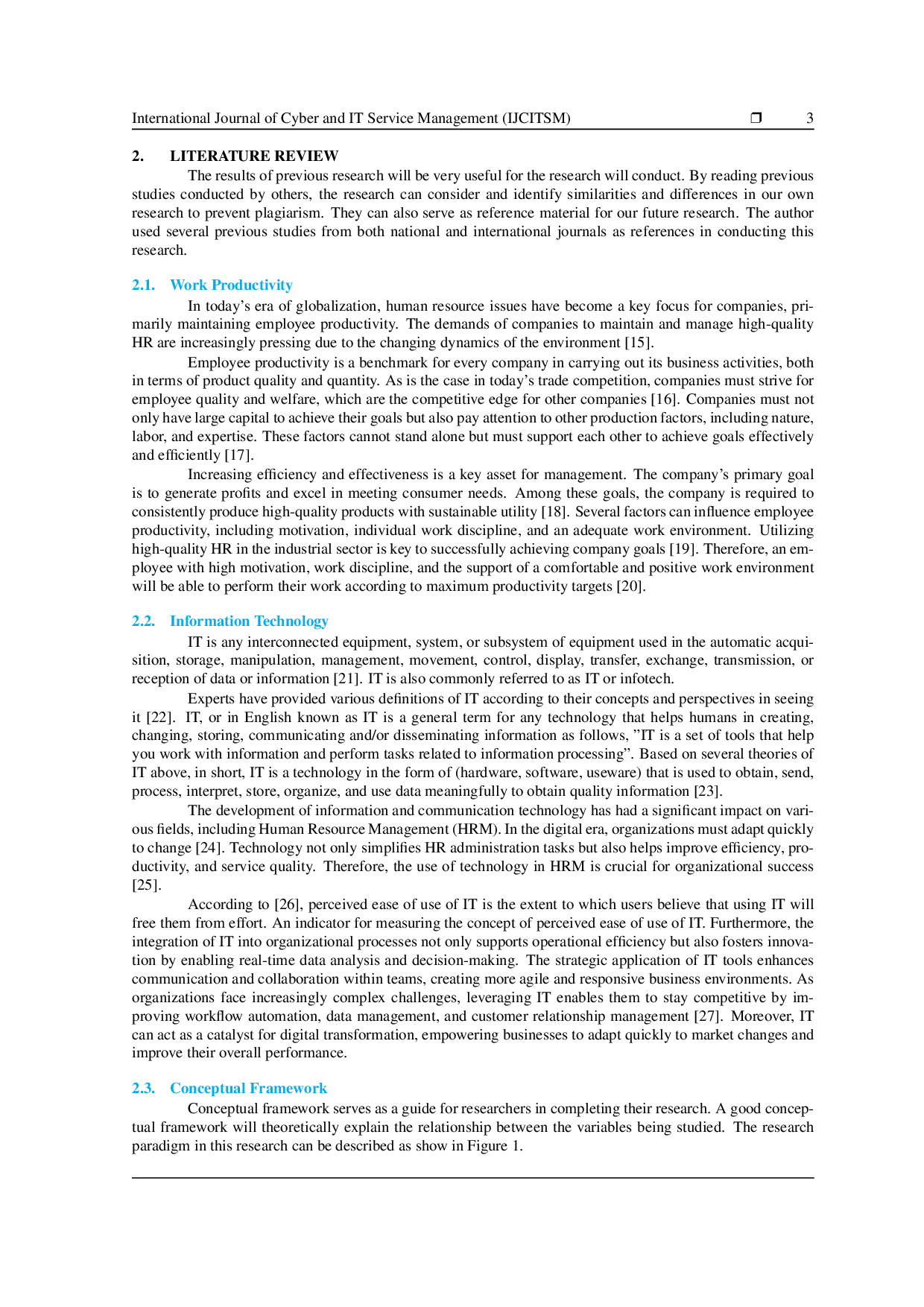 JURIS Analysis of The Application of Information Technology on Employee Work Productivity PT Rajendra Kesatria Perkasa Depok