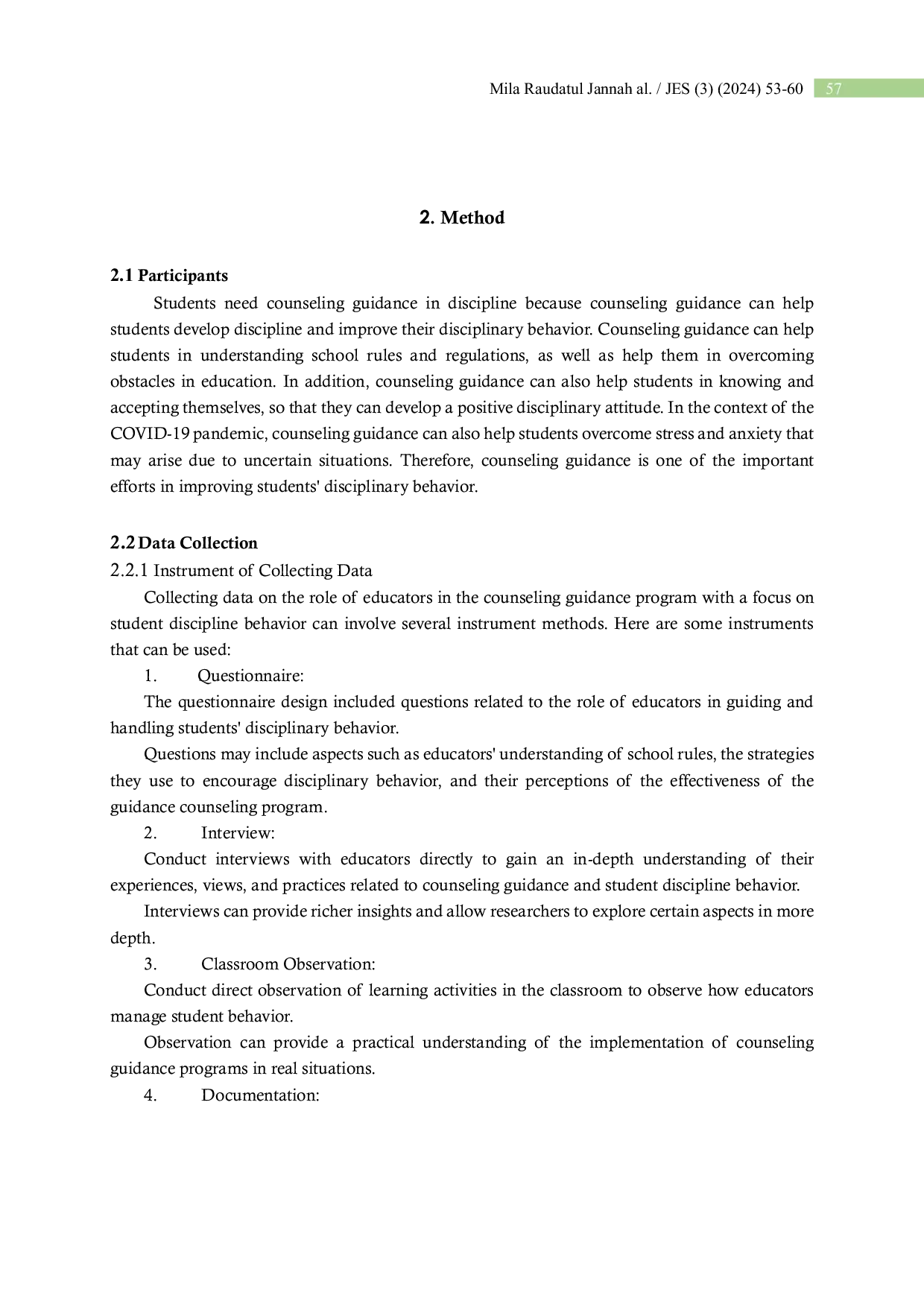 JURIS The Role of Educators in Counceling Guidance Program with Student Disciplinary Behavior
