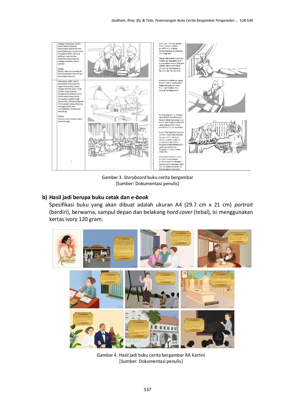 JURIS Perancangan Buku Cerita Bergambar Pengenalan Esensi Perjuangan R A Kartini kepada Generasi Muda