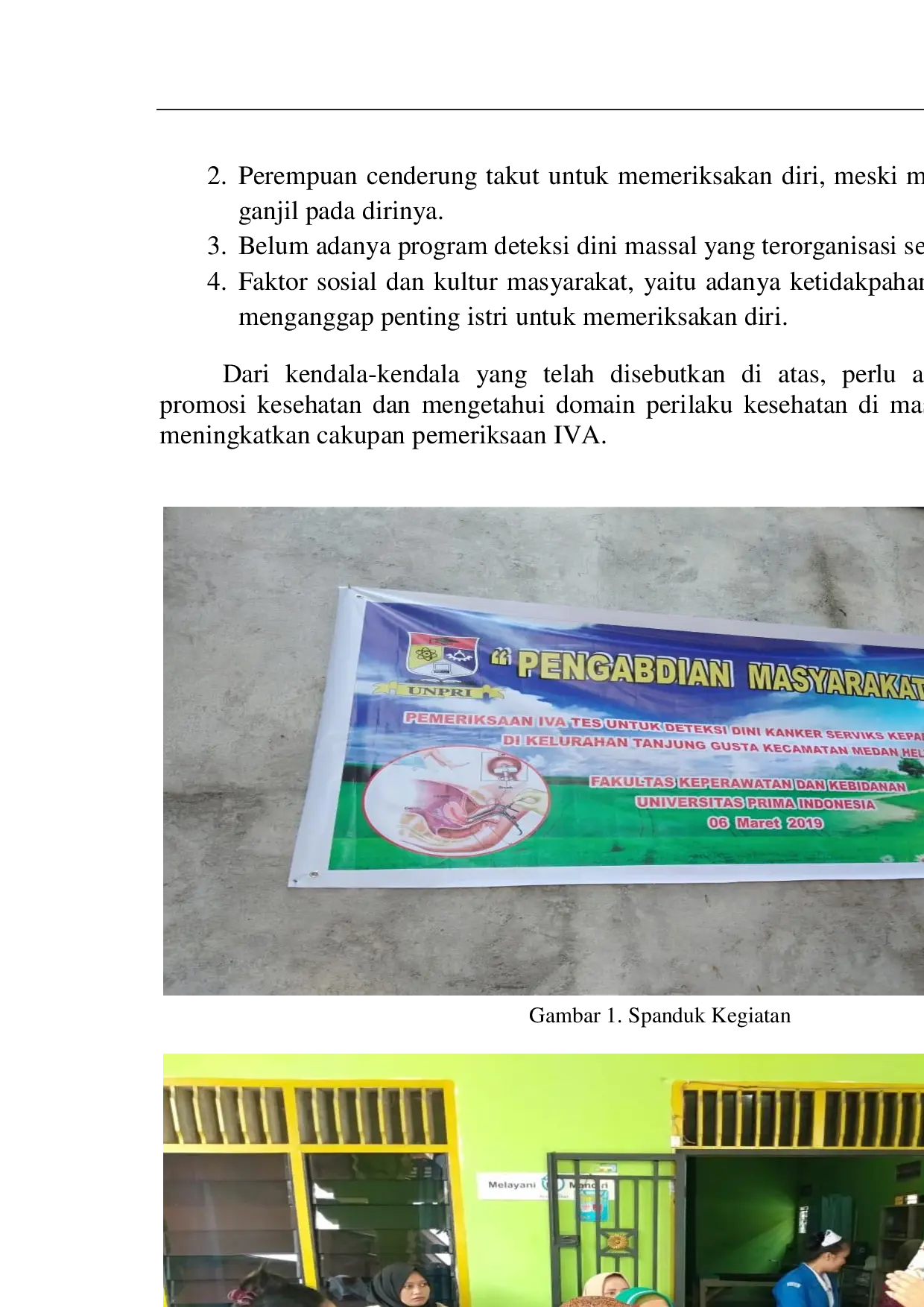 JURIS Deteksi Dini Kanker Serviks Dengan Menggunakan IVA Tes Di Kelurahan Tanjung Gusta Medan