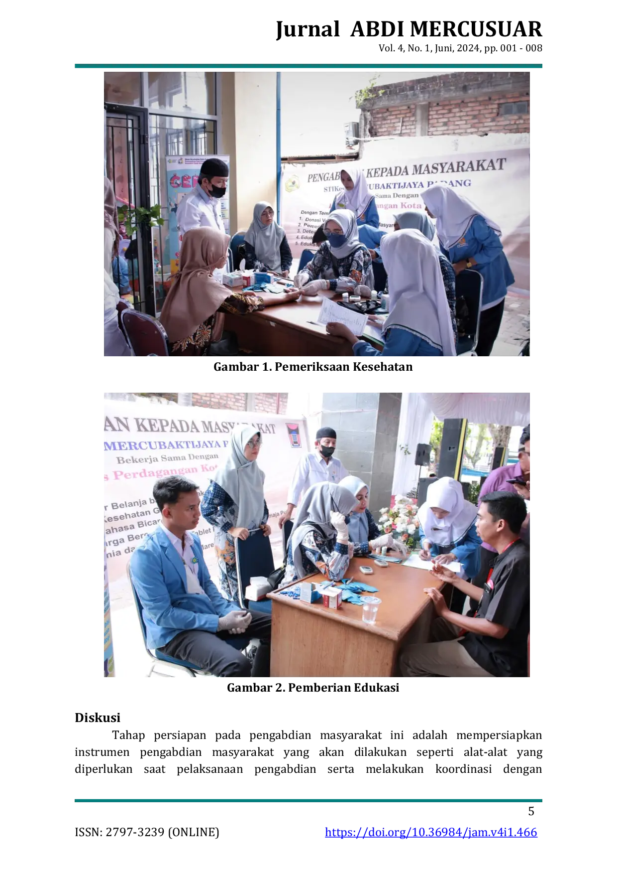 JURIS Pemeriksaan Kesehatan Gratis di Kantor Camat Padang Barat
