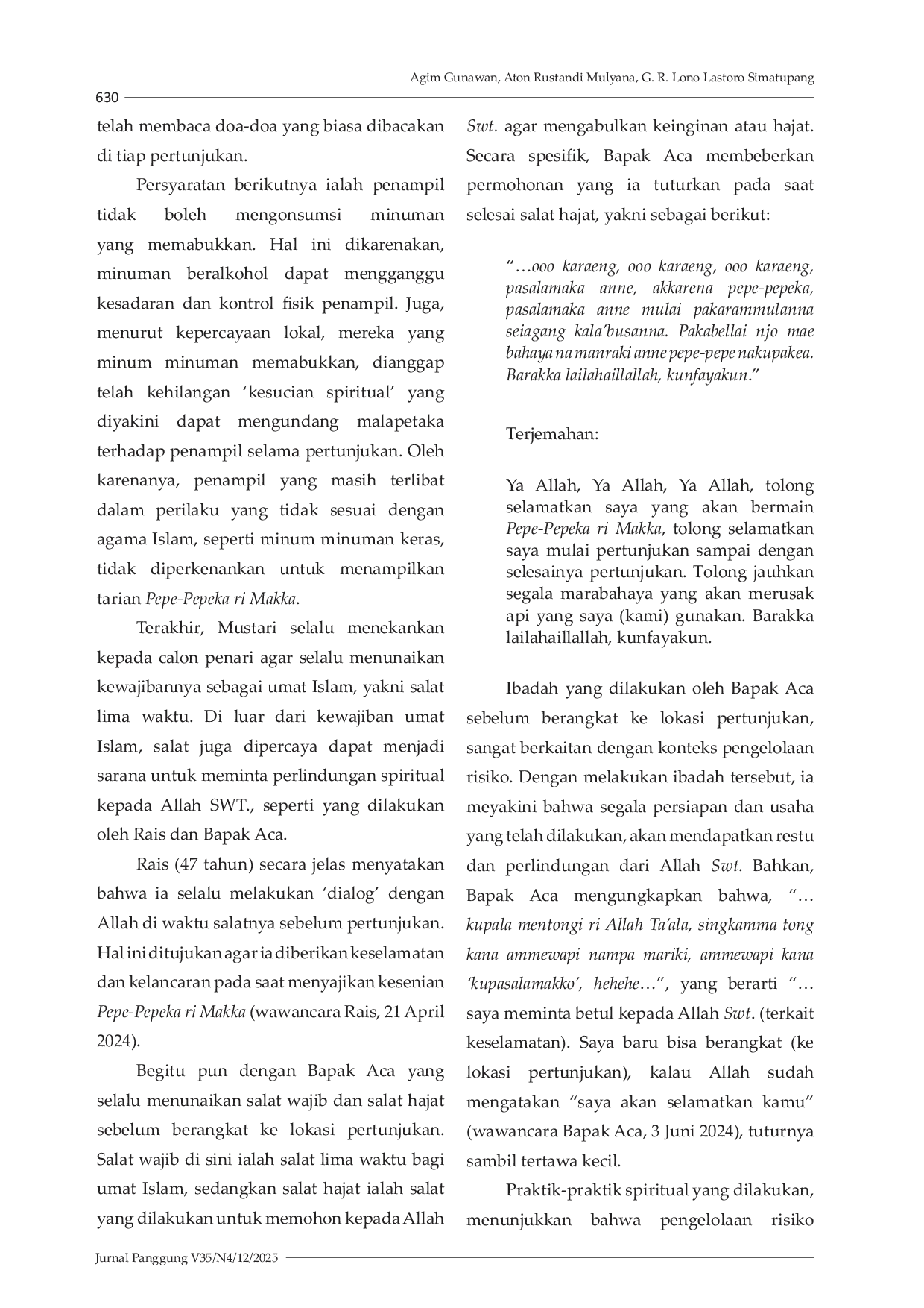 JURIS Pengelolaan Risiko di Balik Nyala Api Pertunjukan Pepe Pepeka ri Makka di Makassar