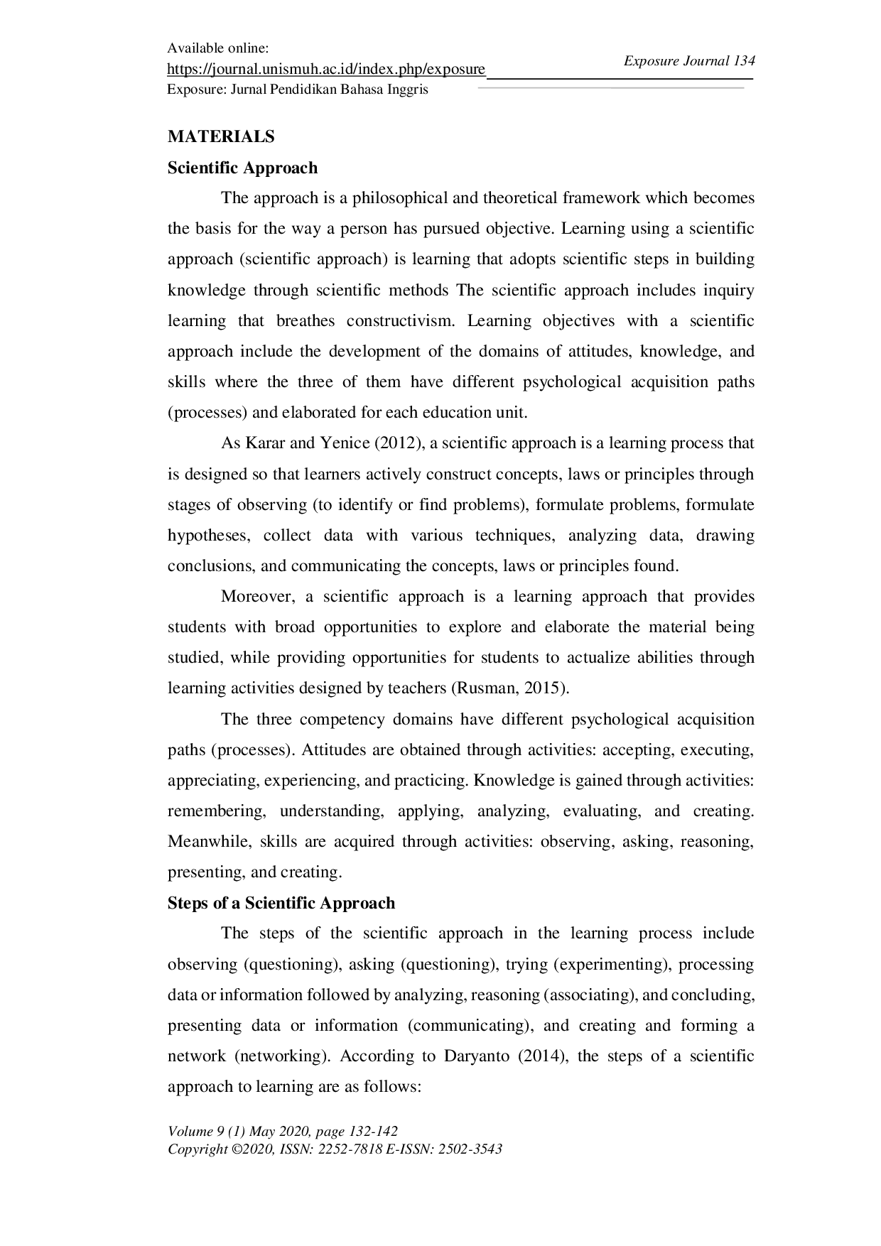 JURIS The Implementation 2013 Curriculum In ELTLL Scientific Approach And Authentic Assessment
