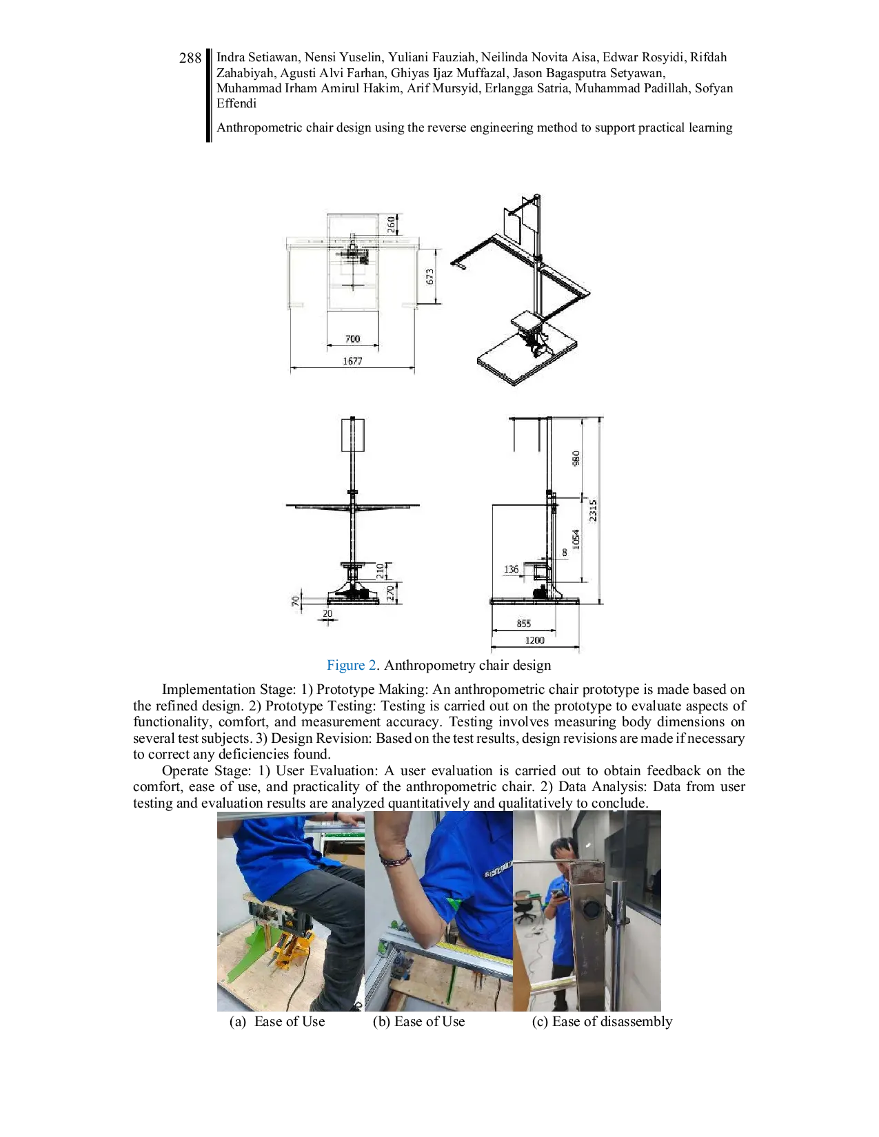 JURIS Anthropometric chair design using the reverse engineering method to support practical learning