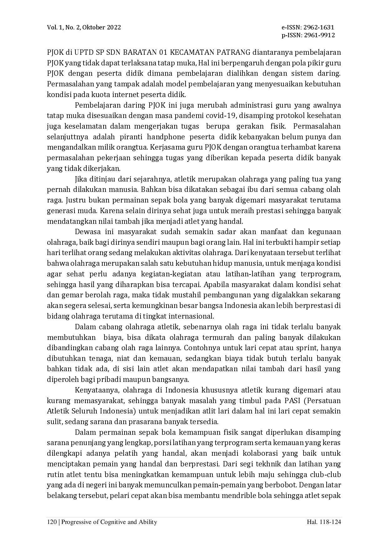 juris Upaya Meningkatkan Kemampuan Dribbling dalam Permainan Sepak Bola Melalui Latihan Lari Cepat 100 Meter