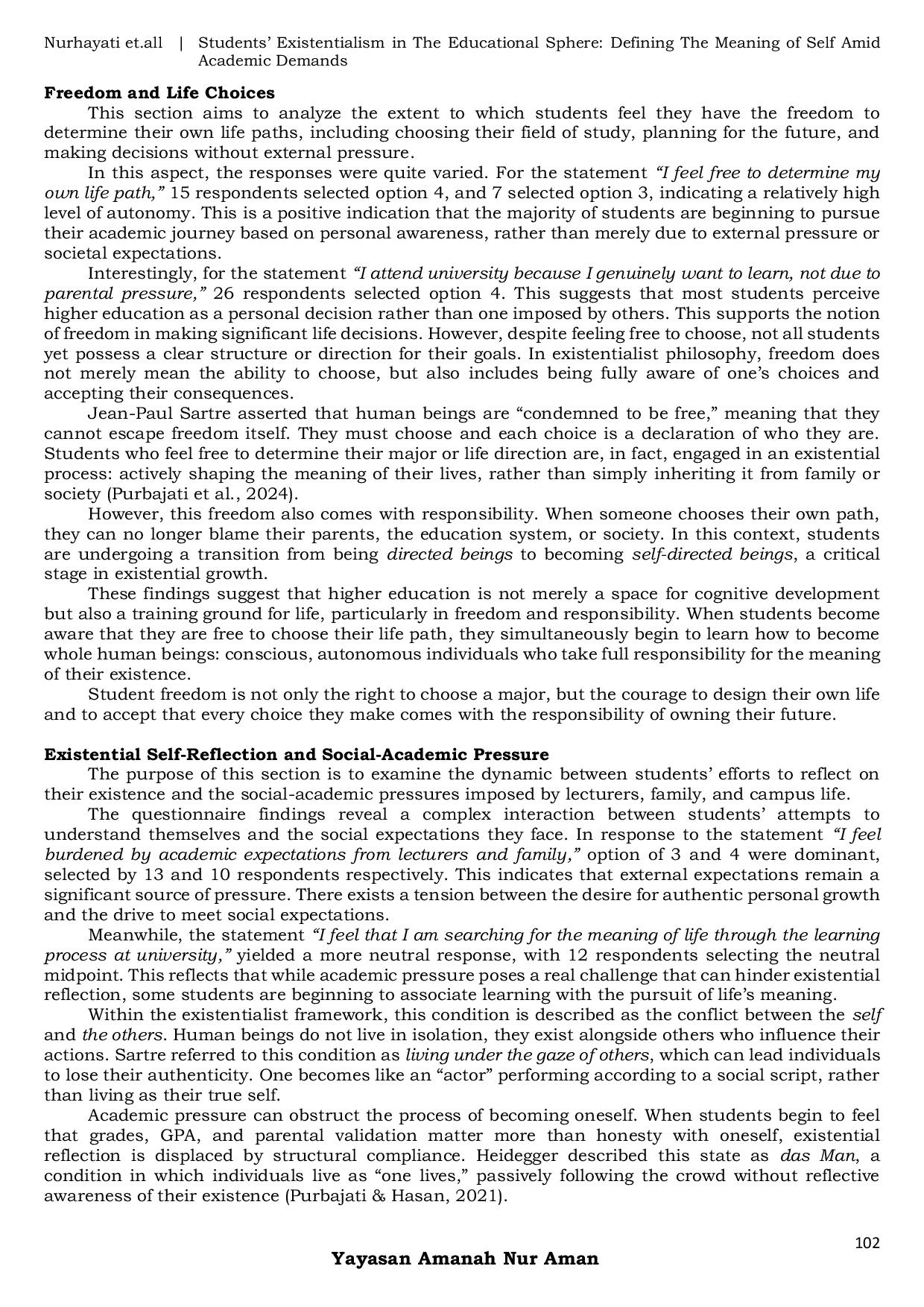 JURIS Students Existentialism In The Educational Sphere Defining The Meaning Of Self Amid Academic Demands