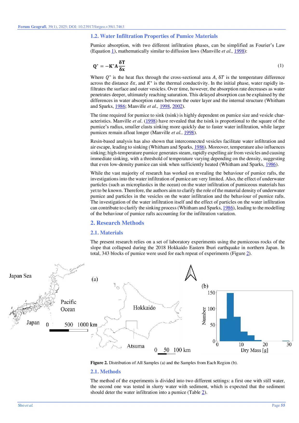 JURIS Volcanic Pumice Rafts at Sea Buoyancy and Infiltration with Micro particles