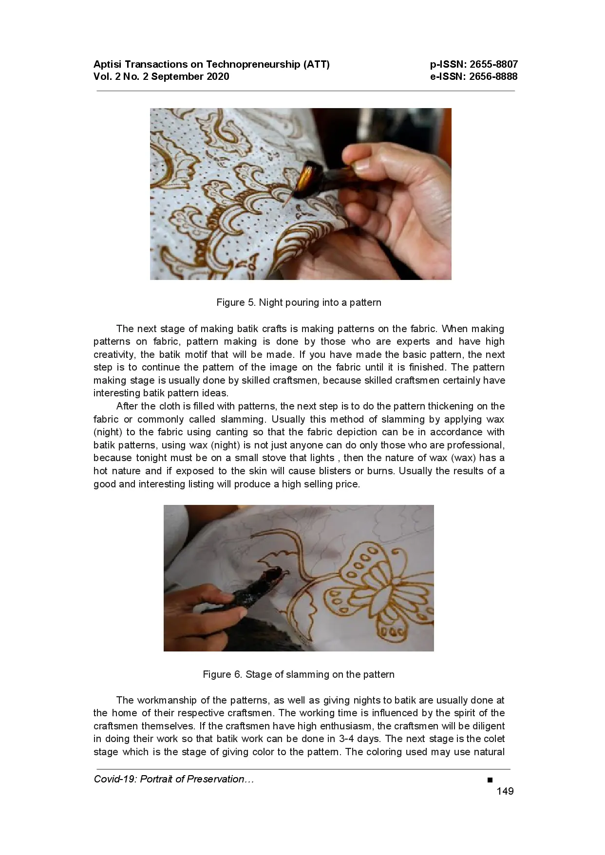 juris Covid 19 Portrait of Preservation of the Batik Industry as a Regional Autonomy