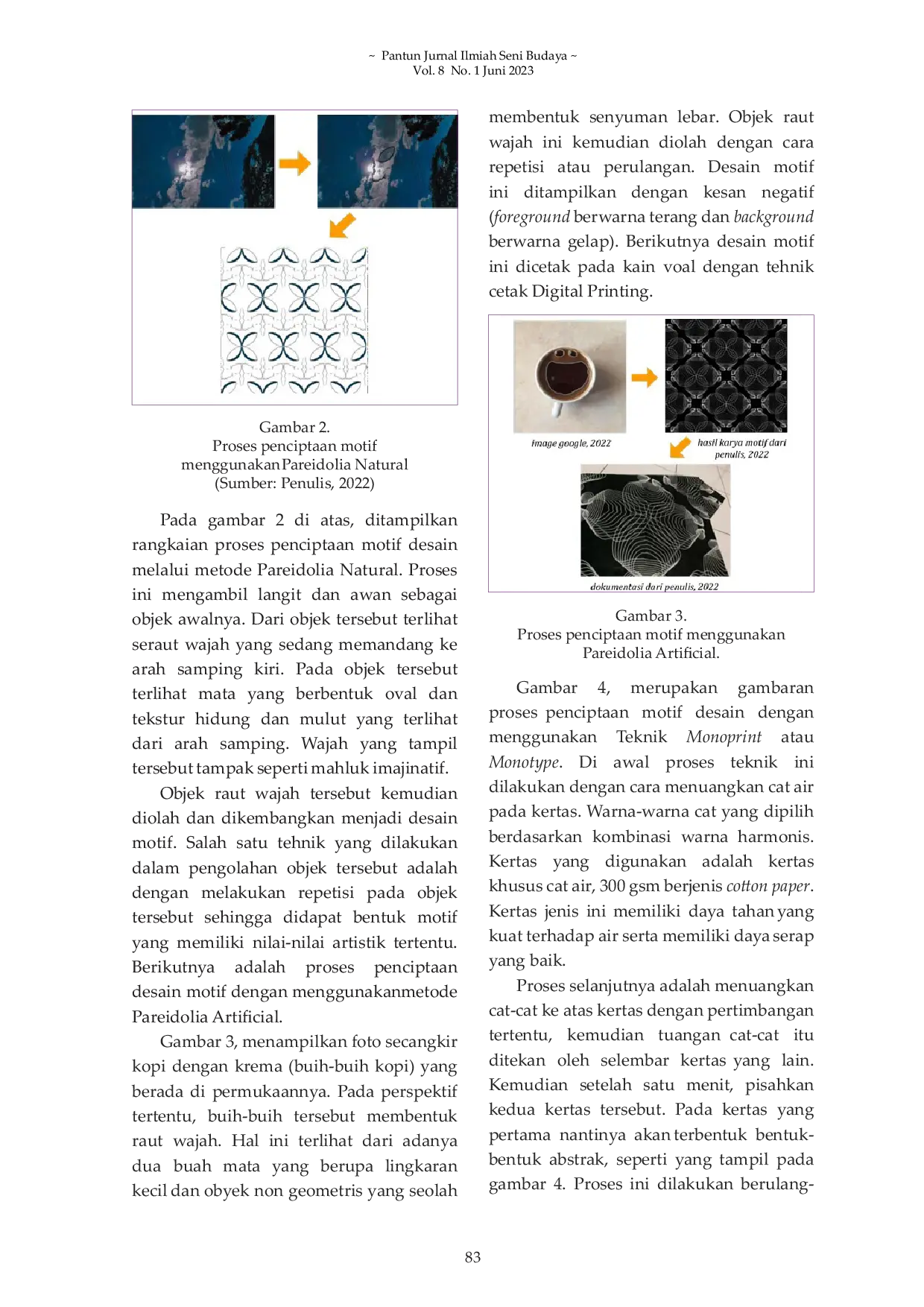 JURIS Penciptaan Desain Motif Berdasarkan Fenomena Pareidolia