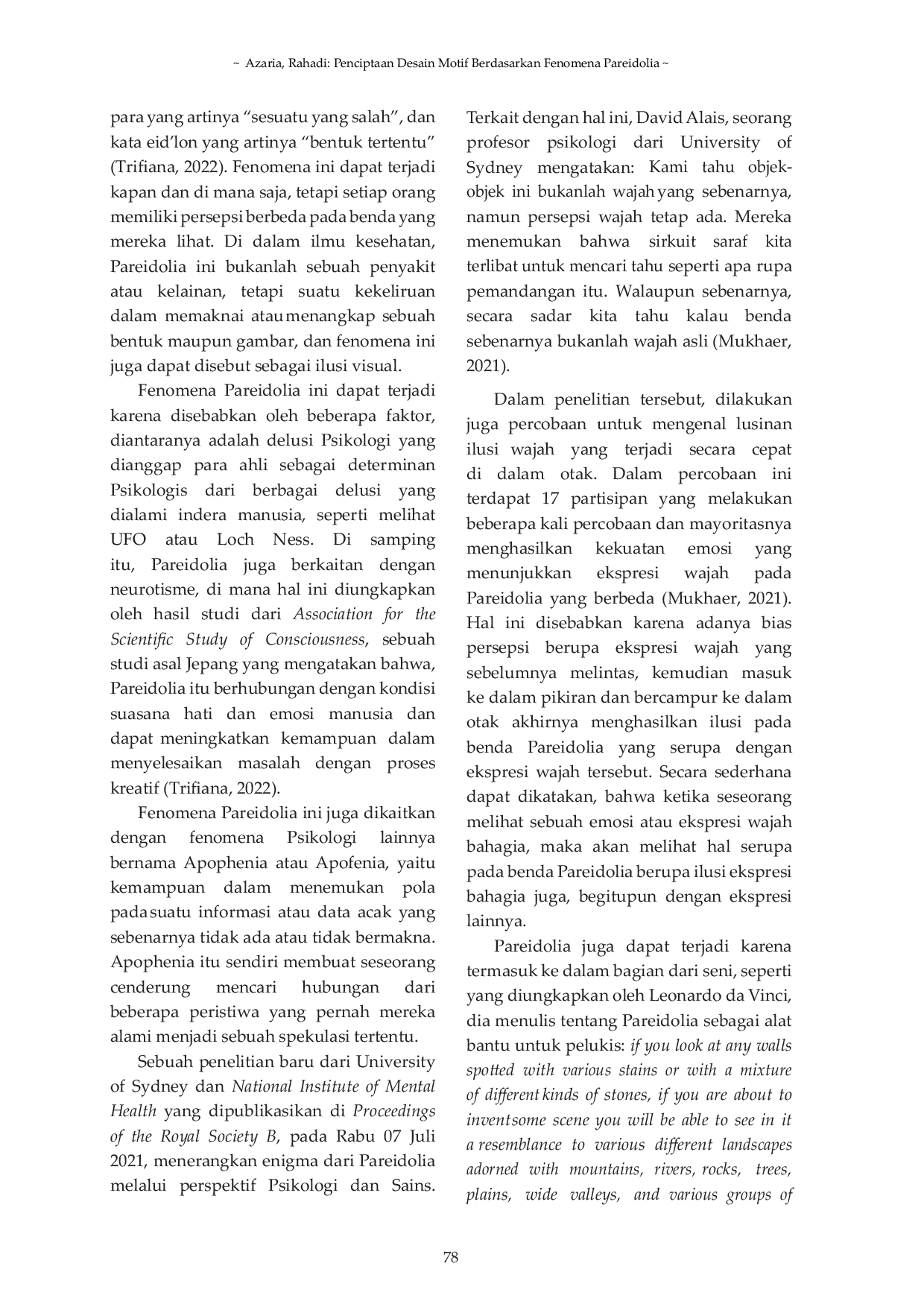 JURIS Penciptaan Desain Motif Berdasarkan Fenomena Pareidolia