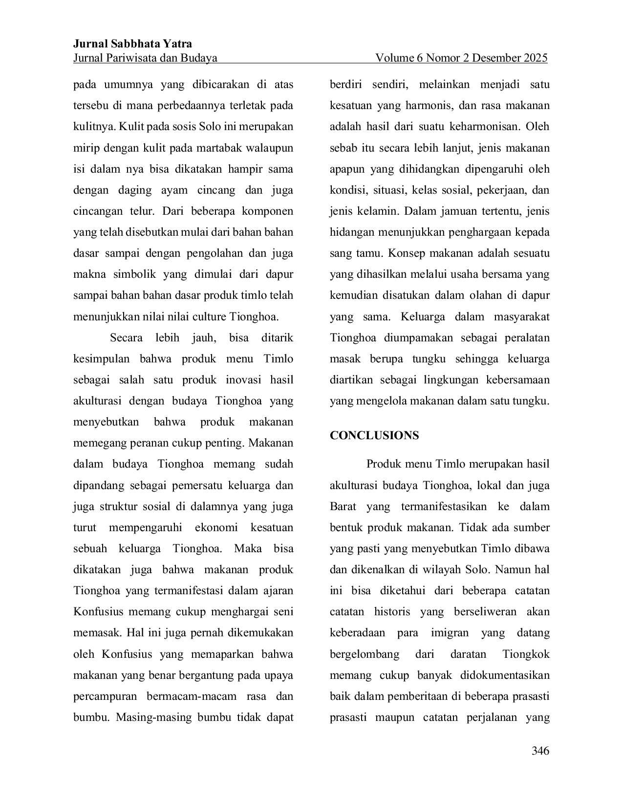 JURIS Sentuhan Nilai Nilai Cultural Tionghoa Pada Semangkuk Timlo Solo