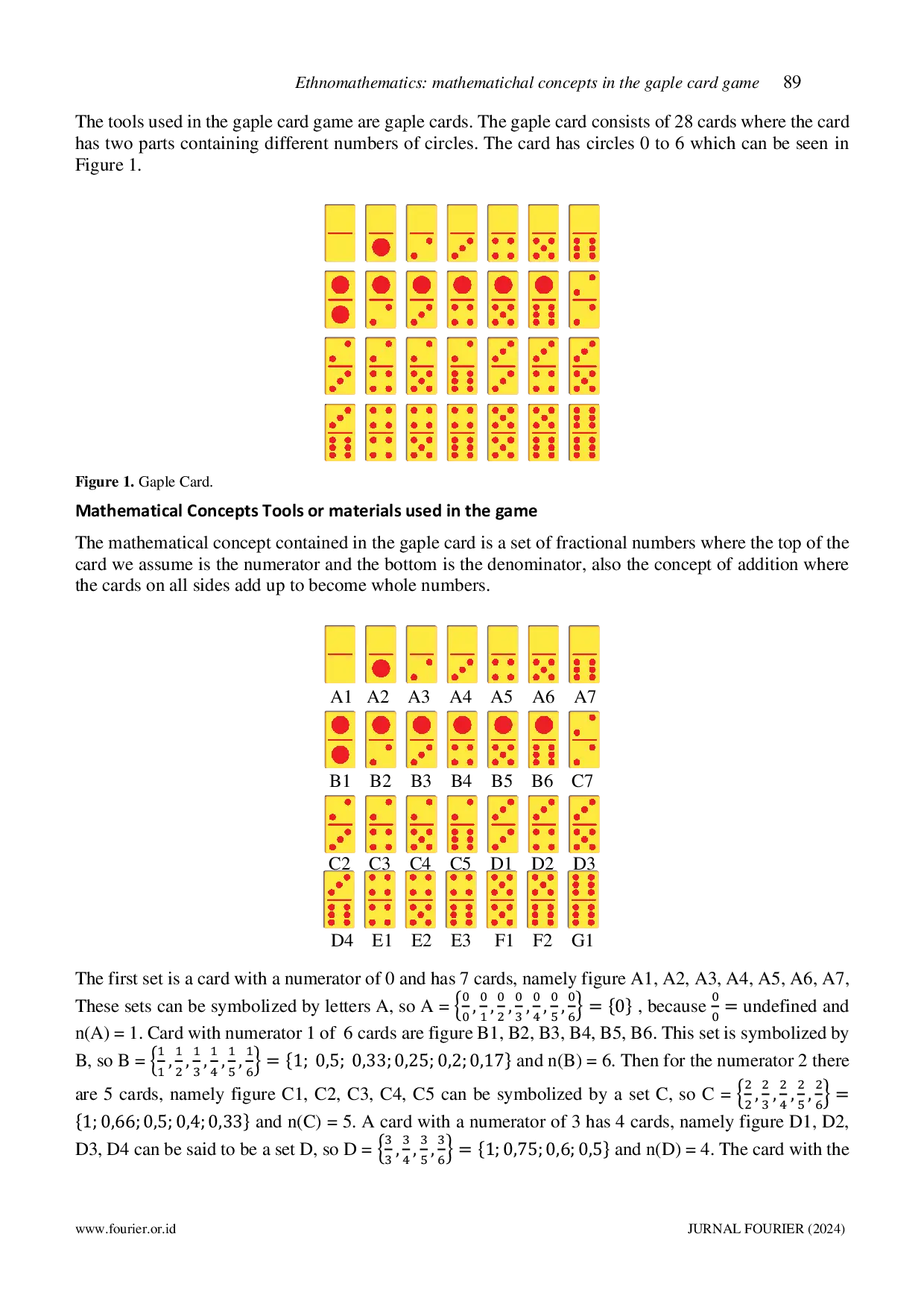 JURIS Ethnomathematics Mathematical Concepts In The Gaple Card Game