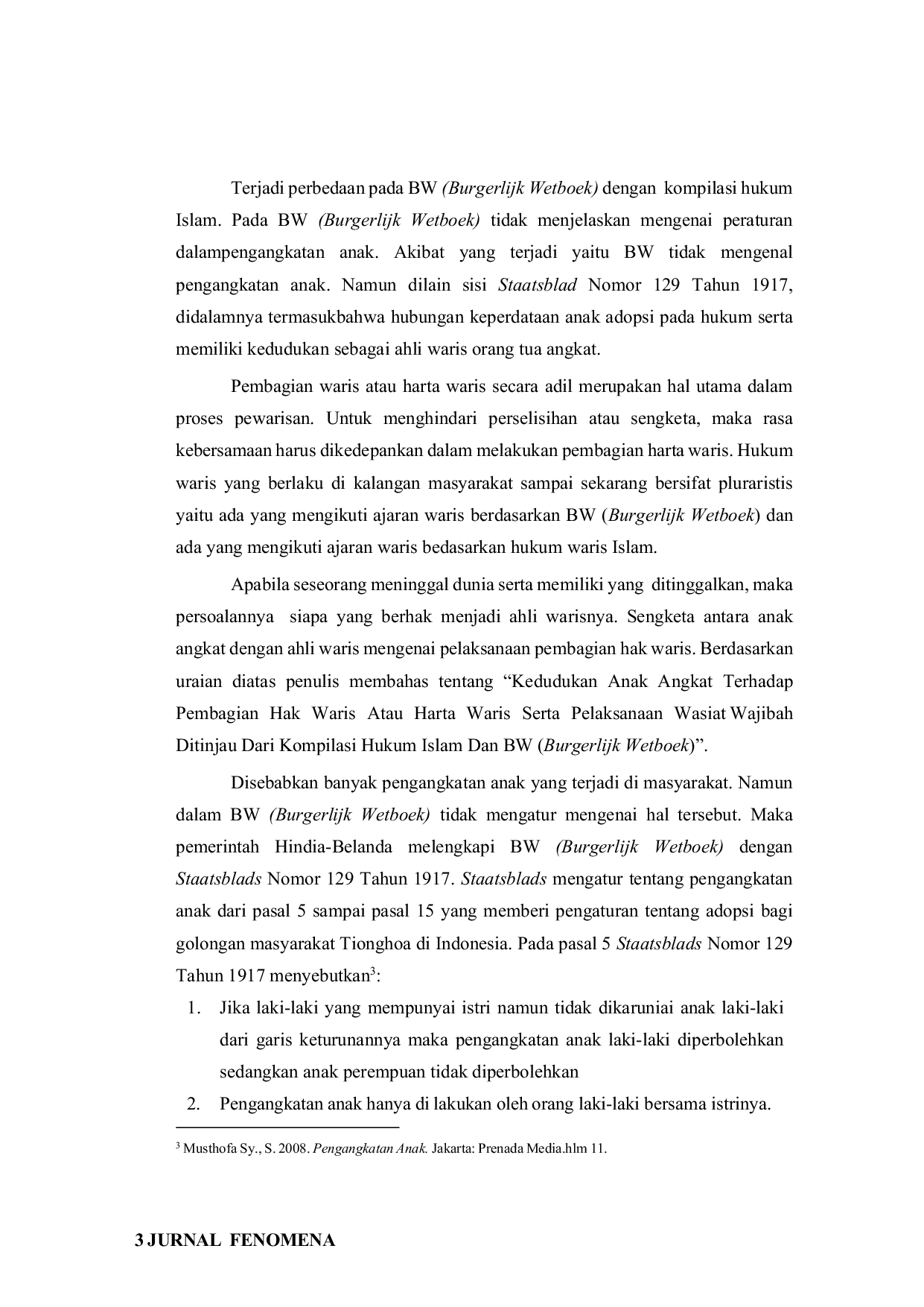 JURIS Tinjauan Hukum Anak Angkat Terhadap Pembagian Hak Waris Atau Harta Waris Dan Wasiat Wajibah