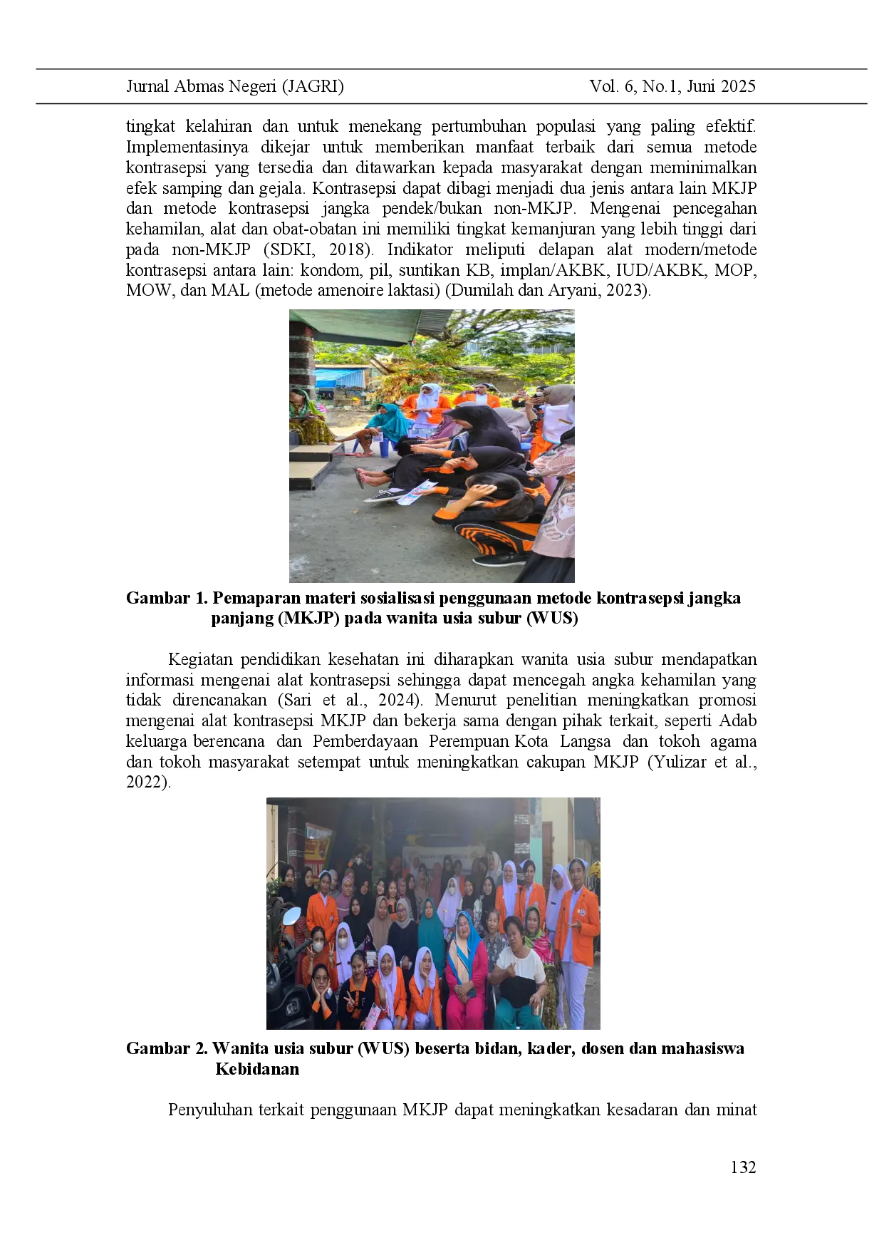 juris Socialization of the Use of Long Term Contraceptive Methods LTCM in Women of Reproductive Age WRA