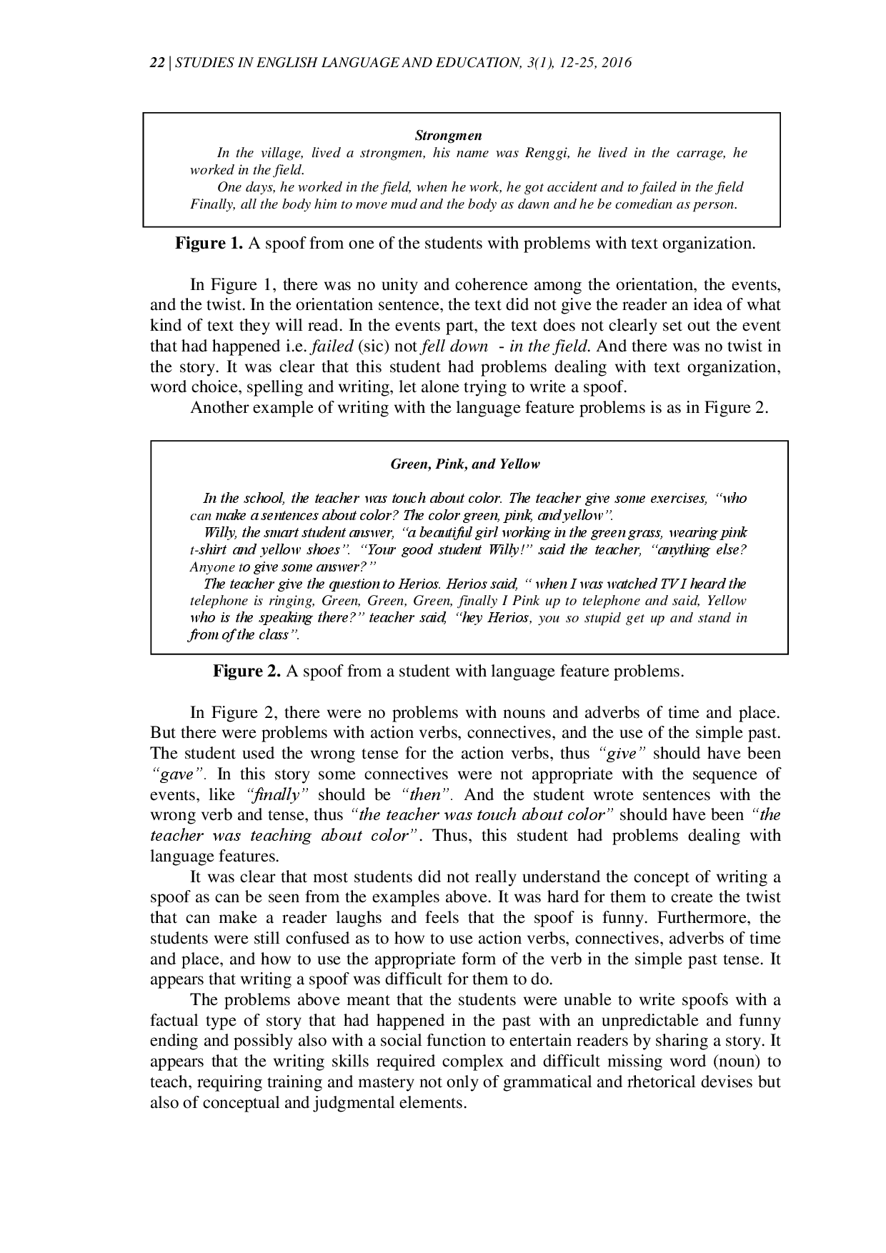 juris Problems in Writing Spoof Texts