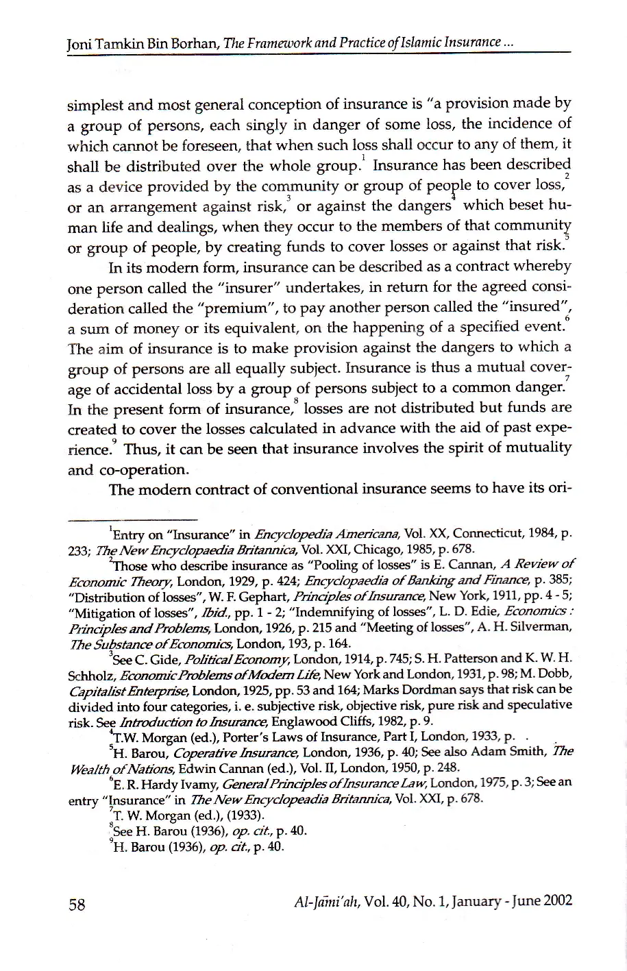 juris The Framework and Practice of Islamic Insurance in Malaysia