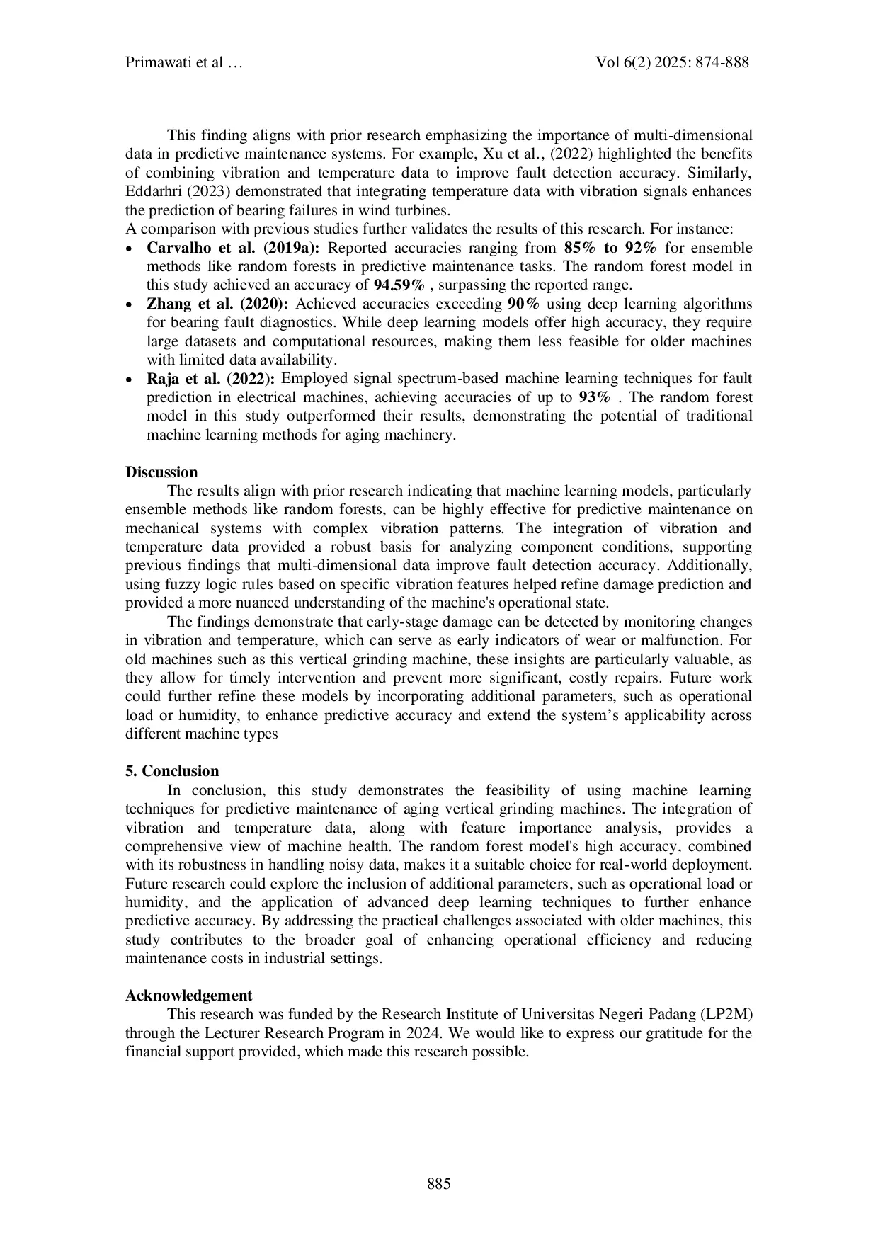 JURIS Predictive Maintenance of Old Grinding Machines Using Machine Learning Techniques