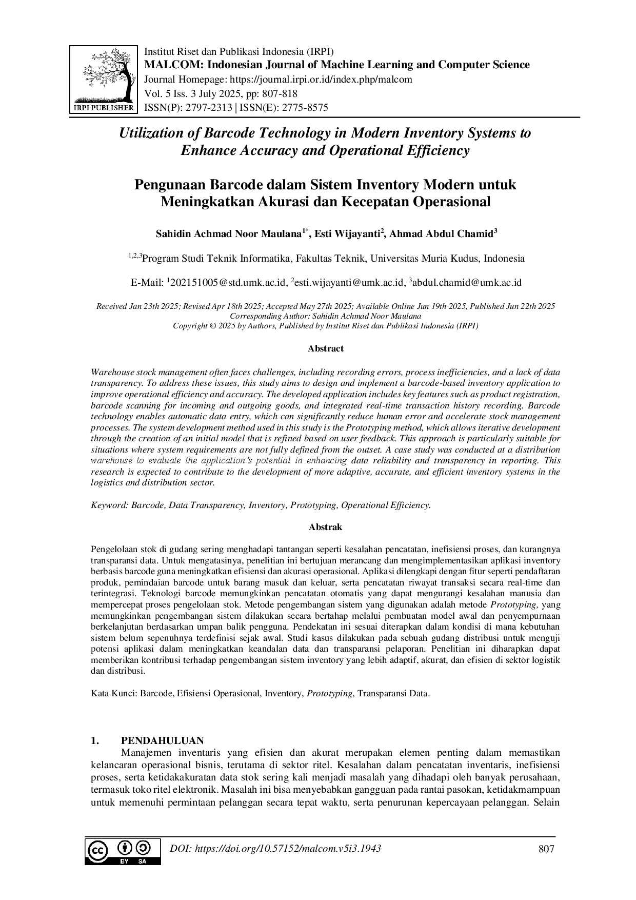 juris Pengunaan Barcode dalam Sistem Inventory Modern untuk Meningkatkan Akurasi dan Kecepatan Operasional