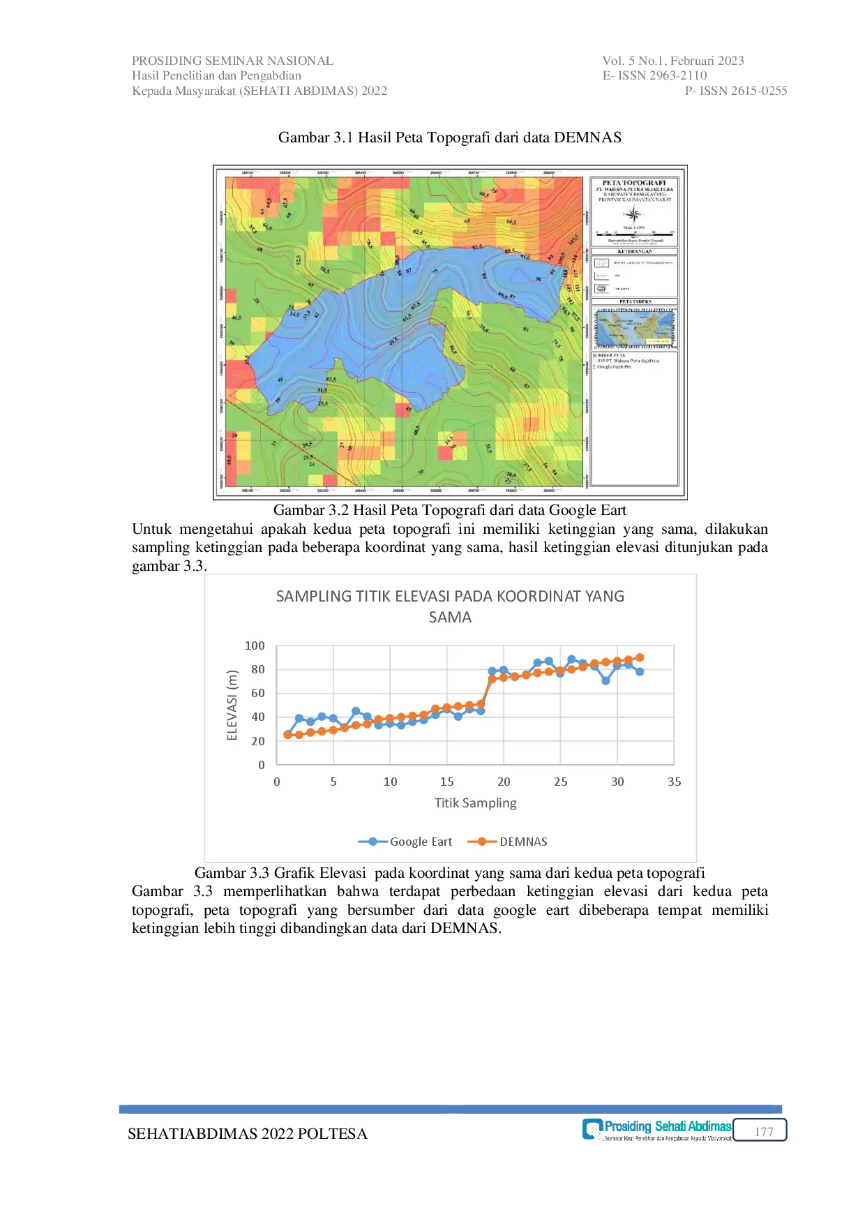 JURIS Perbandingan Hasil Peta Topografi Menggunakan Sumber Data Demnas Dan Google Earth Pada Iup Pt Wahana Petra Sejahtera