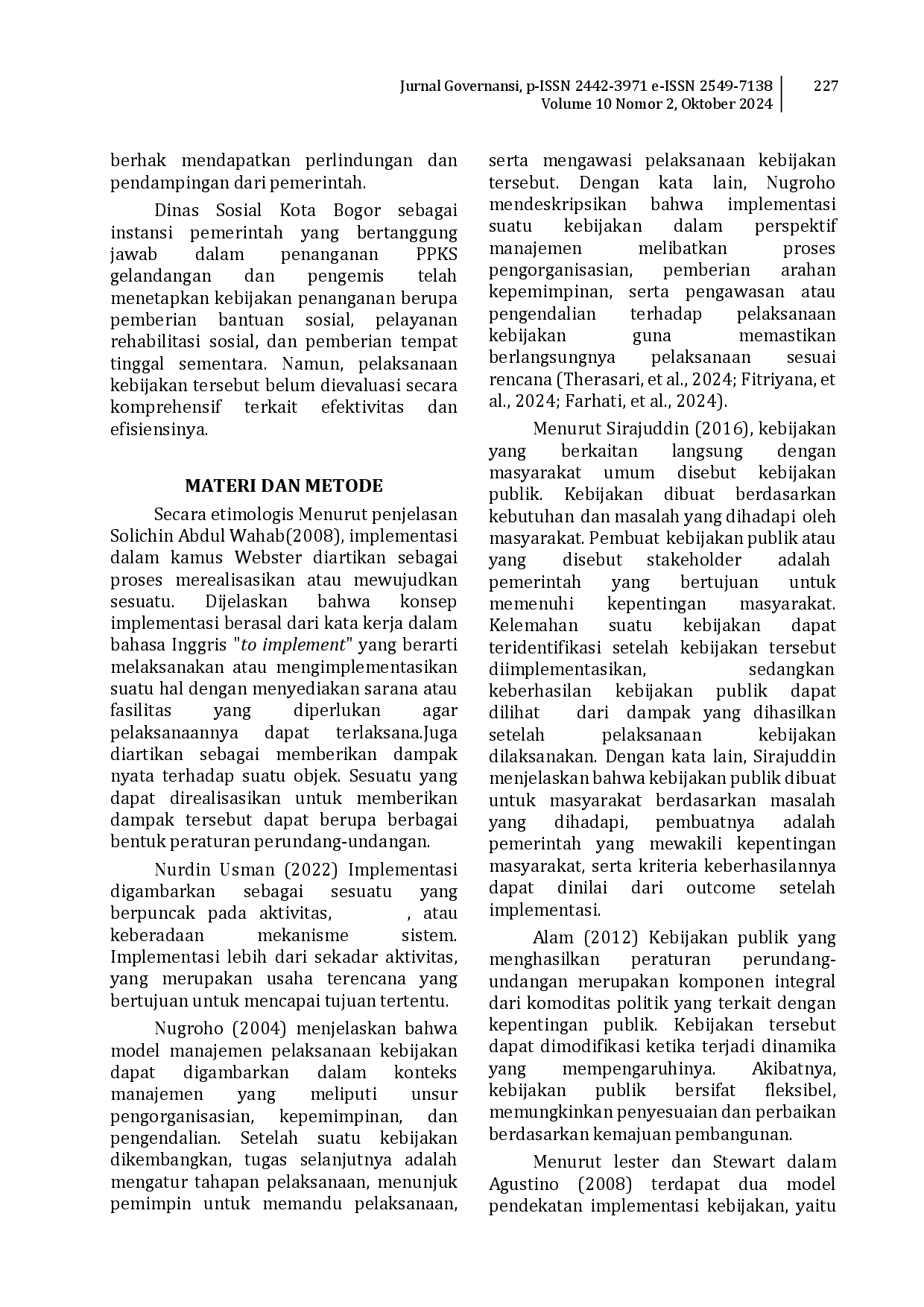juris Penyelenggaraan Dan Penanganan Kesejahteraan Sosial Gelandangan Dan Pengemis