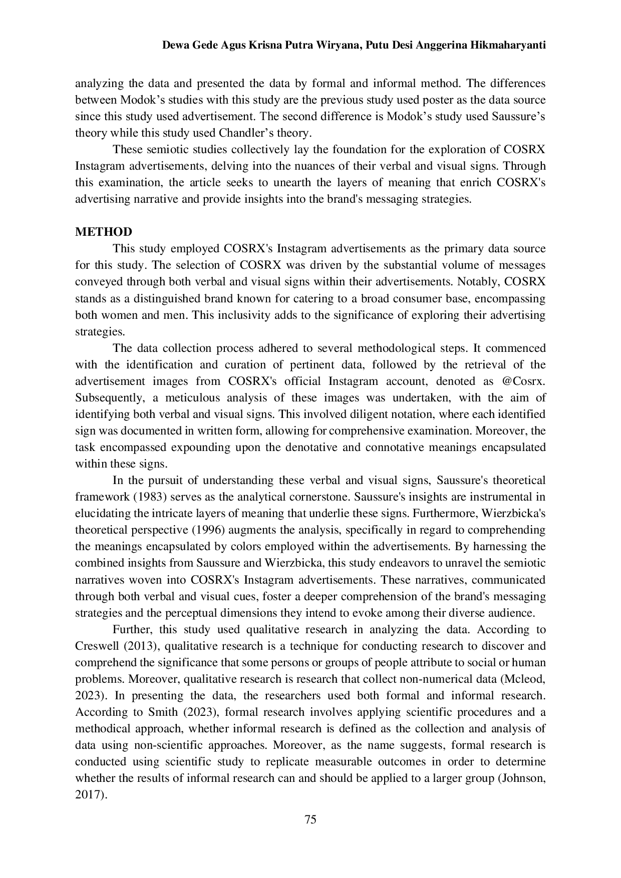 JURIS Verbal and Visual Sign in Selected Cosrx Instagram Ads