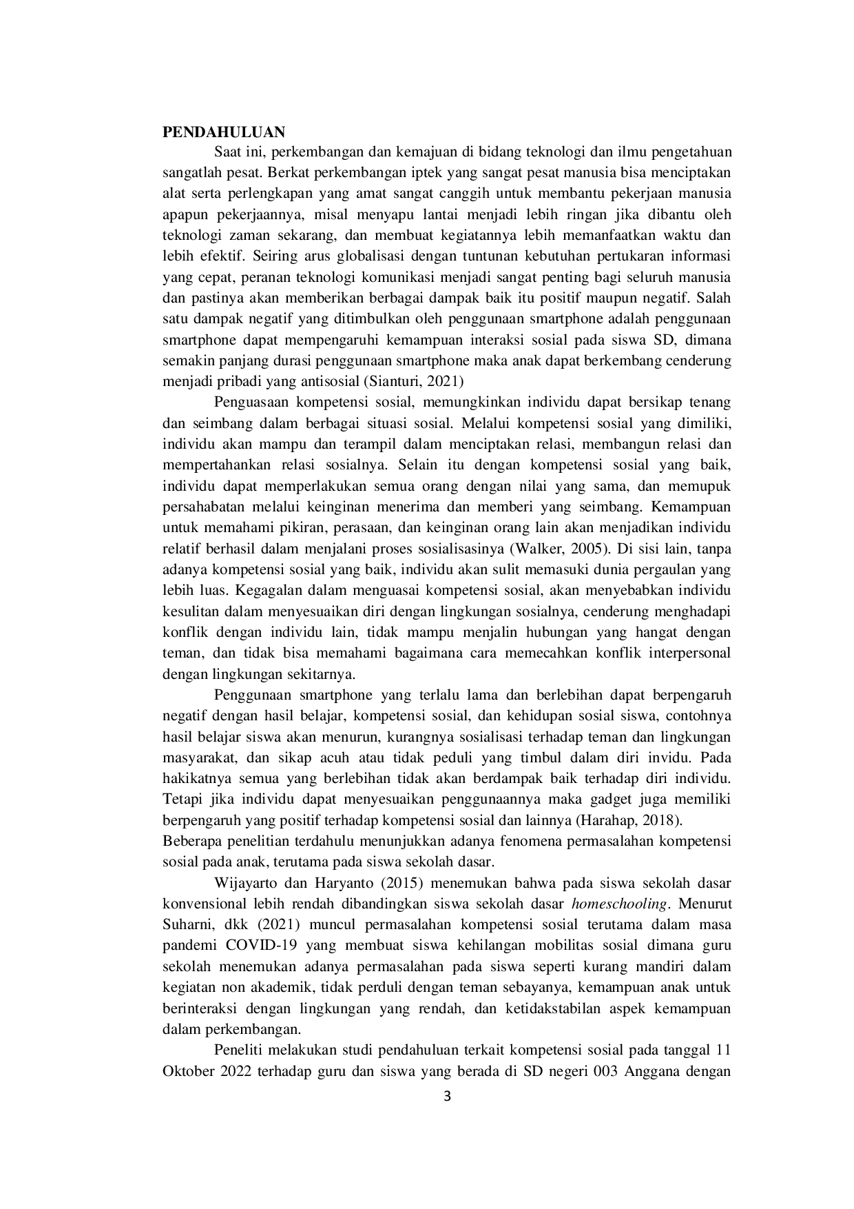 JURIS Pengaruh Penggunaan Smartphone Terhadap Kompetensi Sosial Pada Siswa Kelas V Dan Vi Di Sd Negeri 003 Anggana