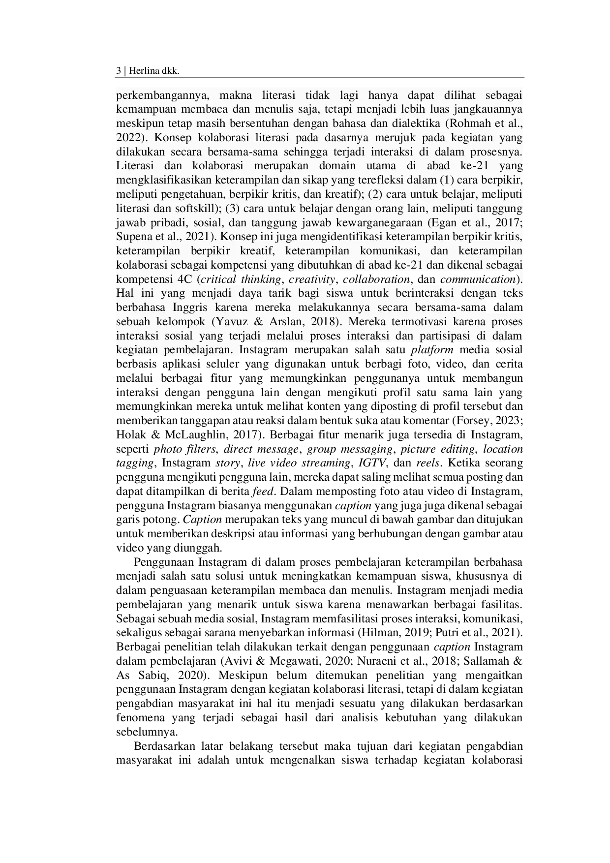 juris Pendampingan Program Kegiatan Kolaborasi Literasi