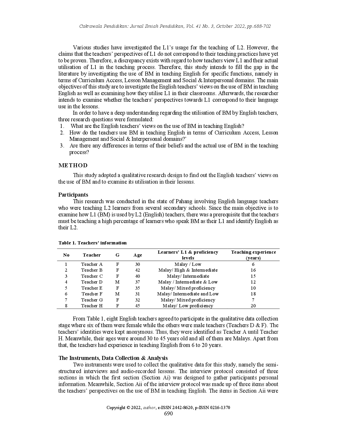 juris First language use among second language teachers Views vs practice