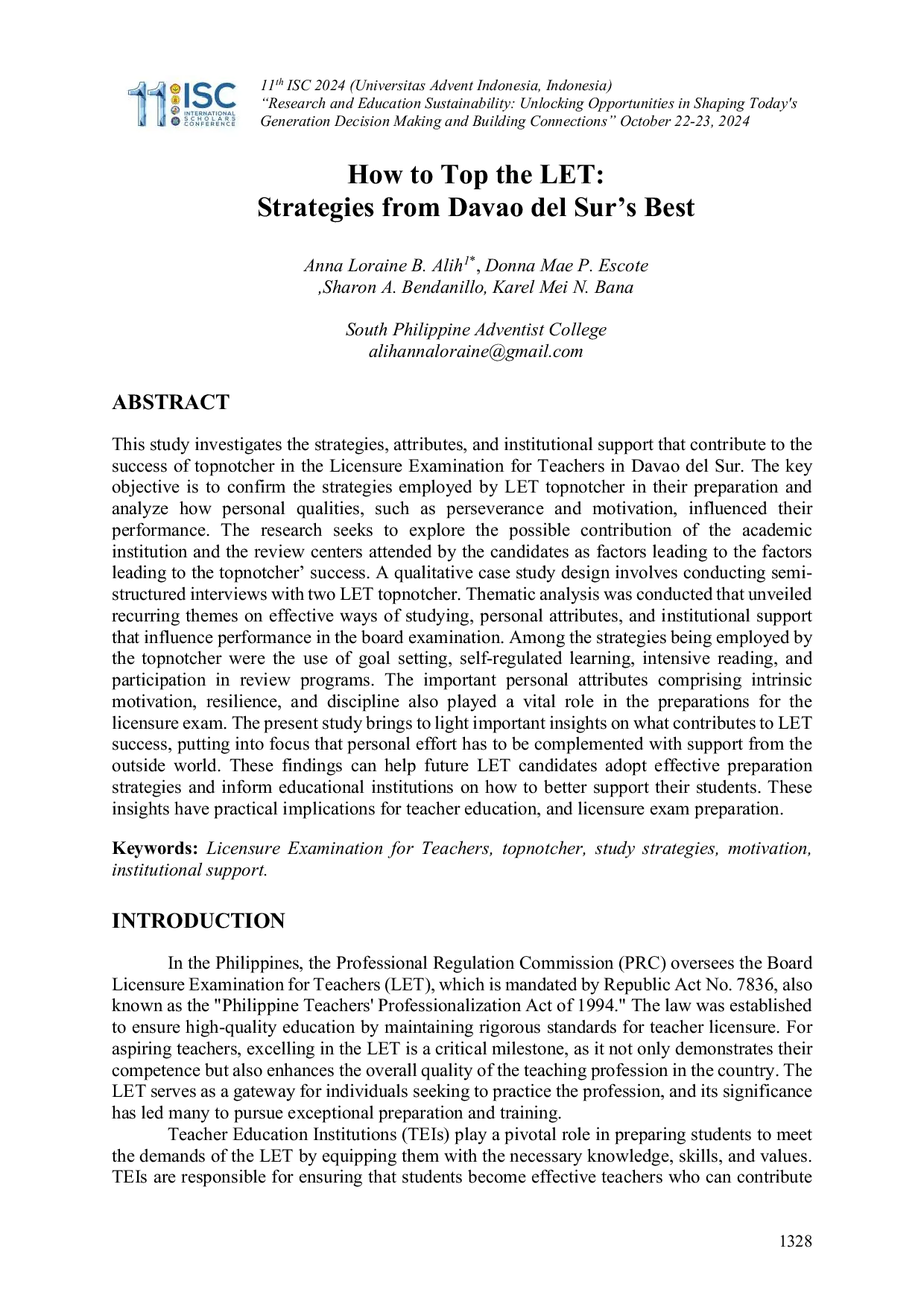 JURIS How to Top the LET Strategies from Davao del Sur s Best