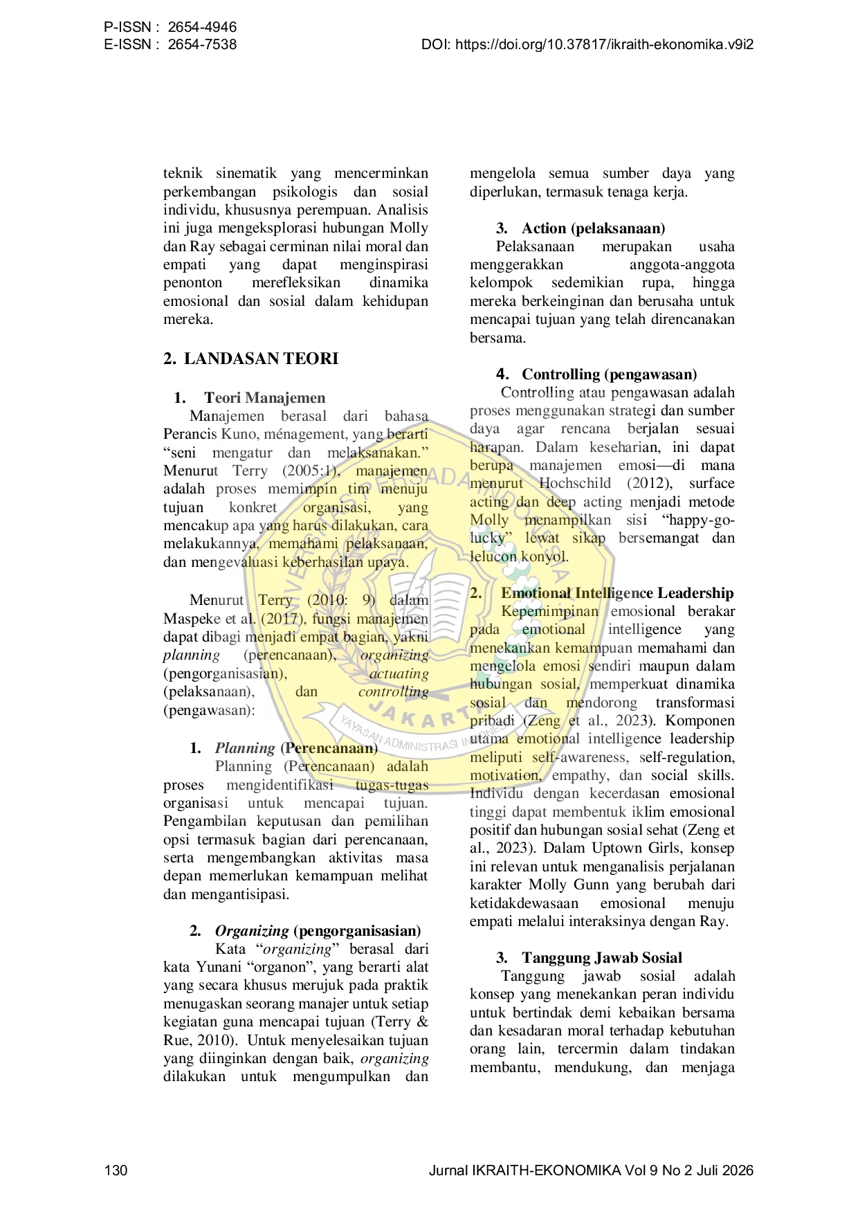 JURIS Representasi Transformasi Emosional dan Tanggung Jawab Sosial dalam Perjalanan Karakter Molly Gunn dalam Film Uptown Girls