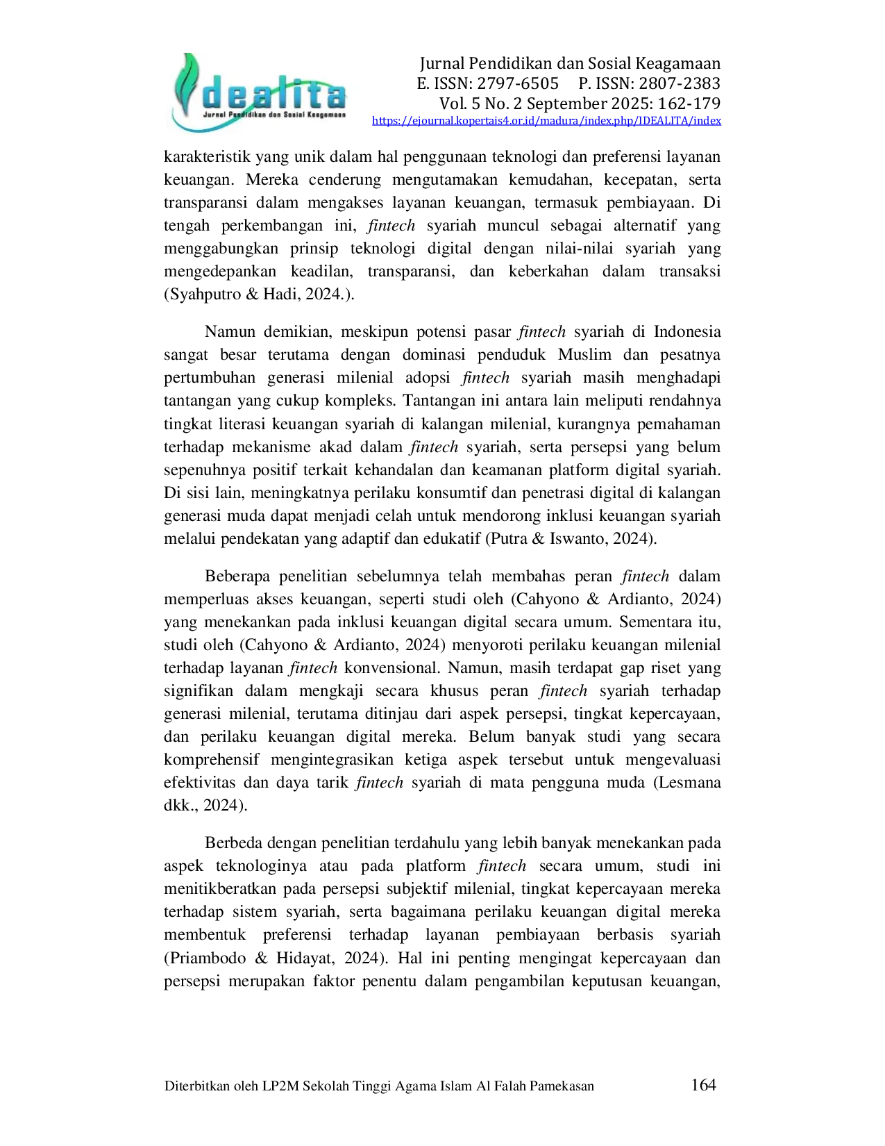 JURIS Peran Fintech Syariah dalam Meningkatkan Akses Pembiayaan Bagi Generasi Milenial Studi terhadap Persepsi Tingkat Kepercayaan dan Perilaku Keuangan Digital