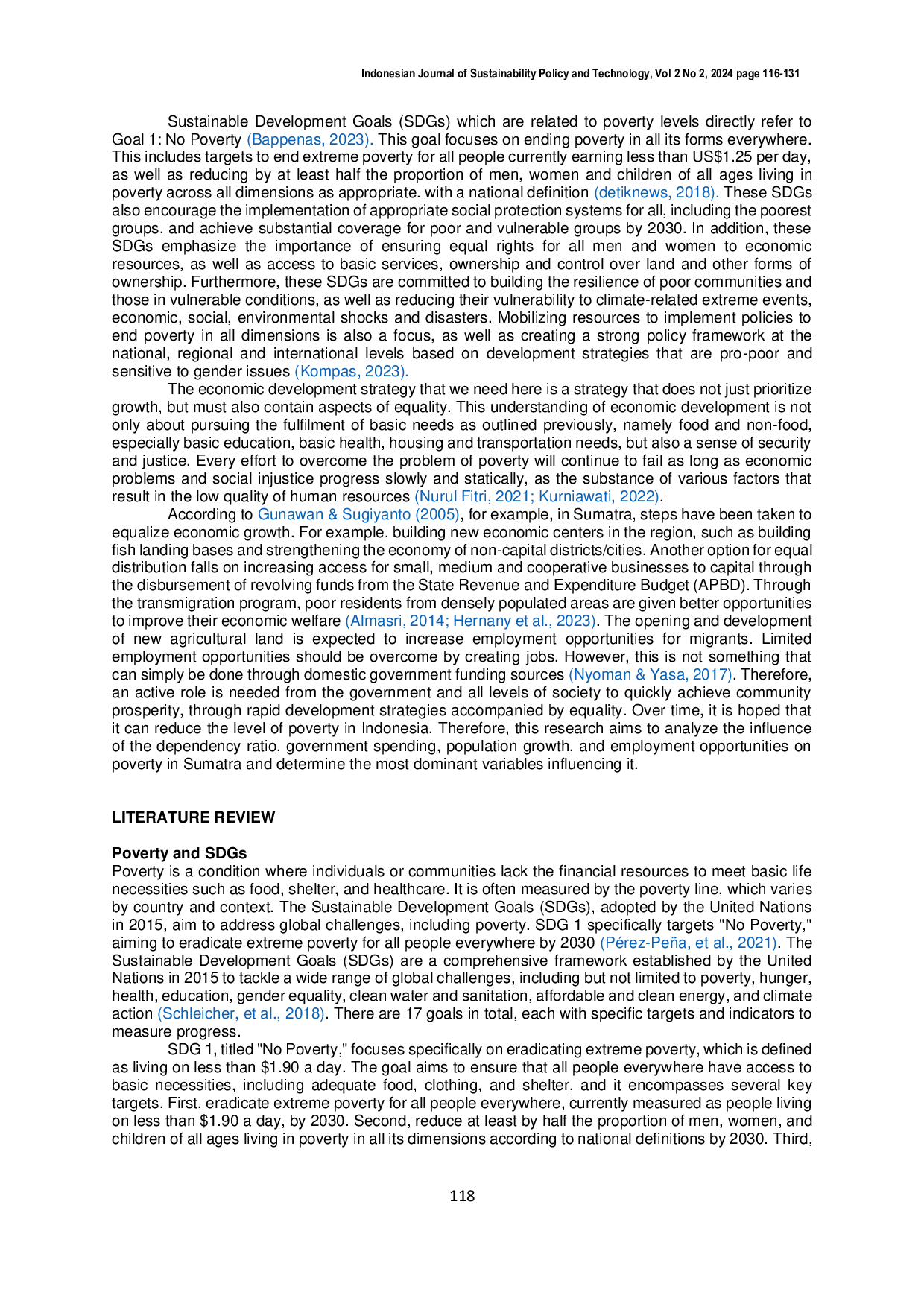 JURIS Understanding Poverty of the First Goal of SDGs An Analysis of Contributing Factors