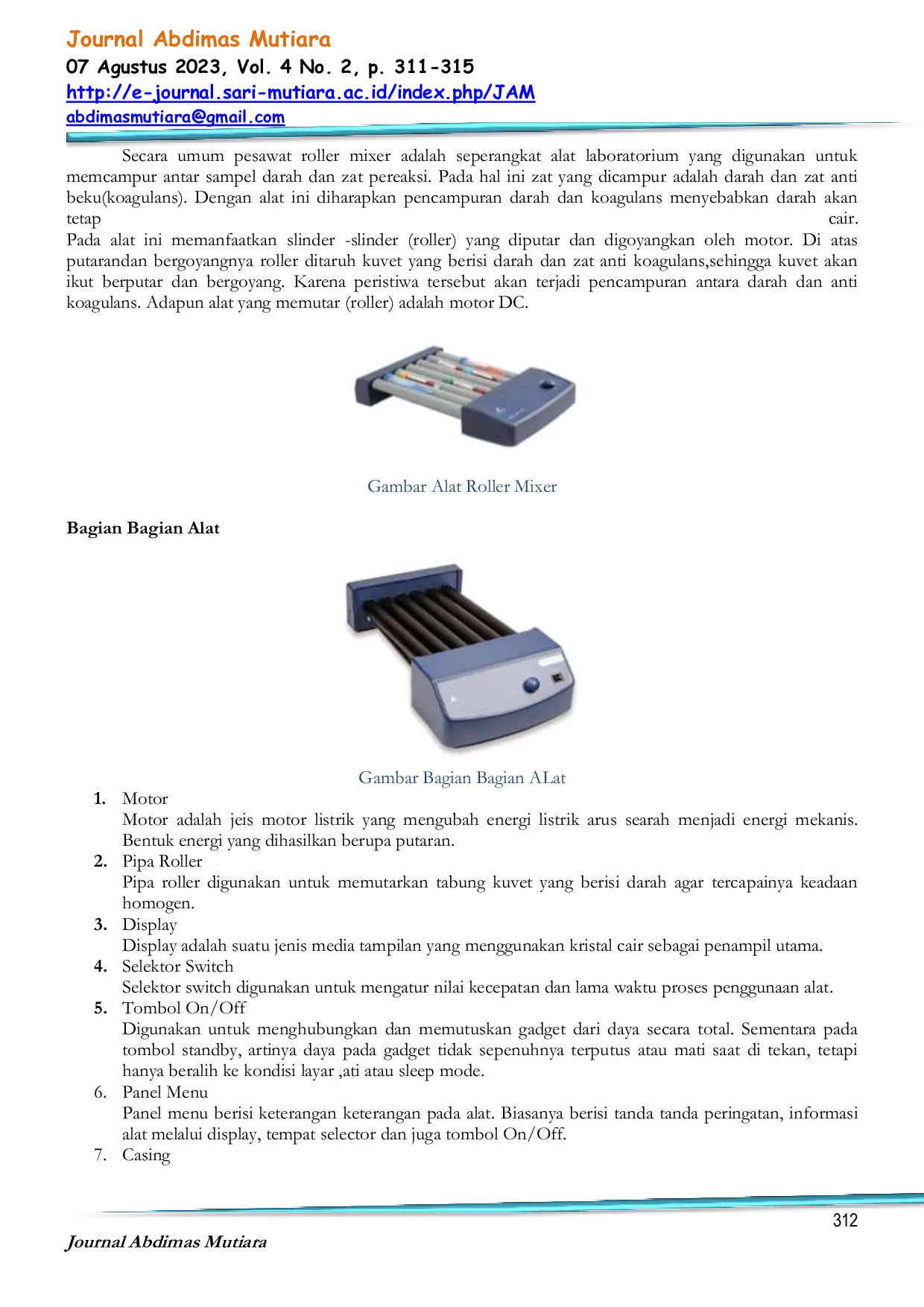 JURIS Sosialisasi Dan Simulasi Speed Setting Pada Roller Mixer Berbasis Mikrokontroler Arduino Uno