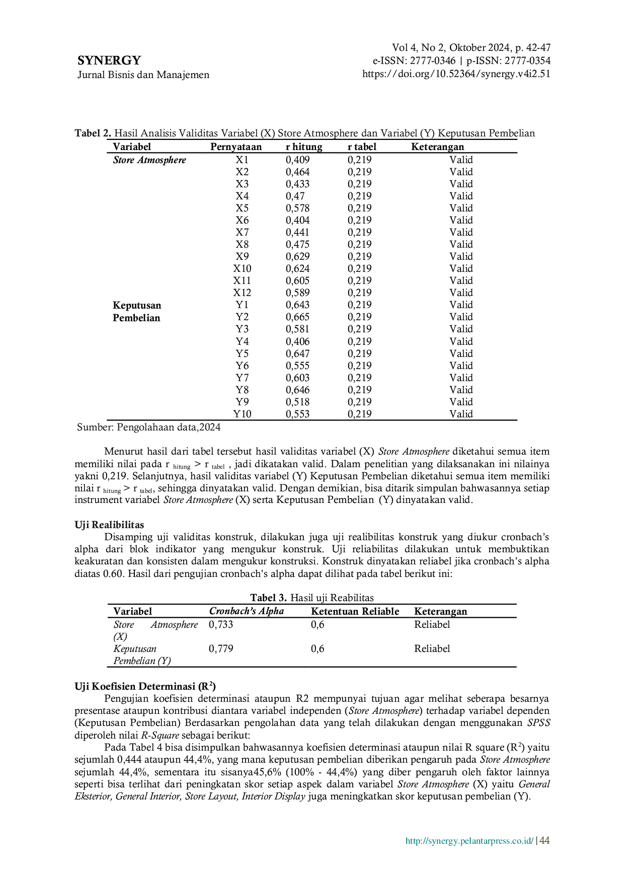 JURIS Pengaruh Store Atmosphere Terhadap Keputusan Pembelian Pada Pillar Coffe Shop di Pekanbaru