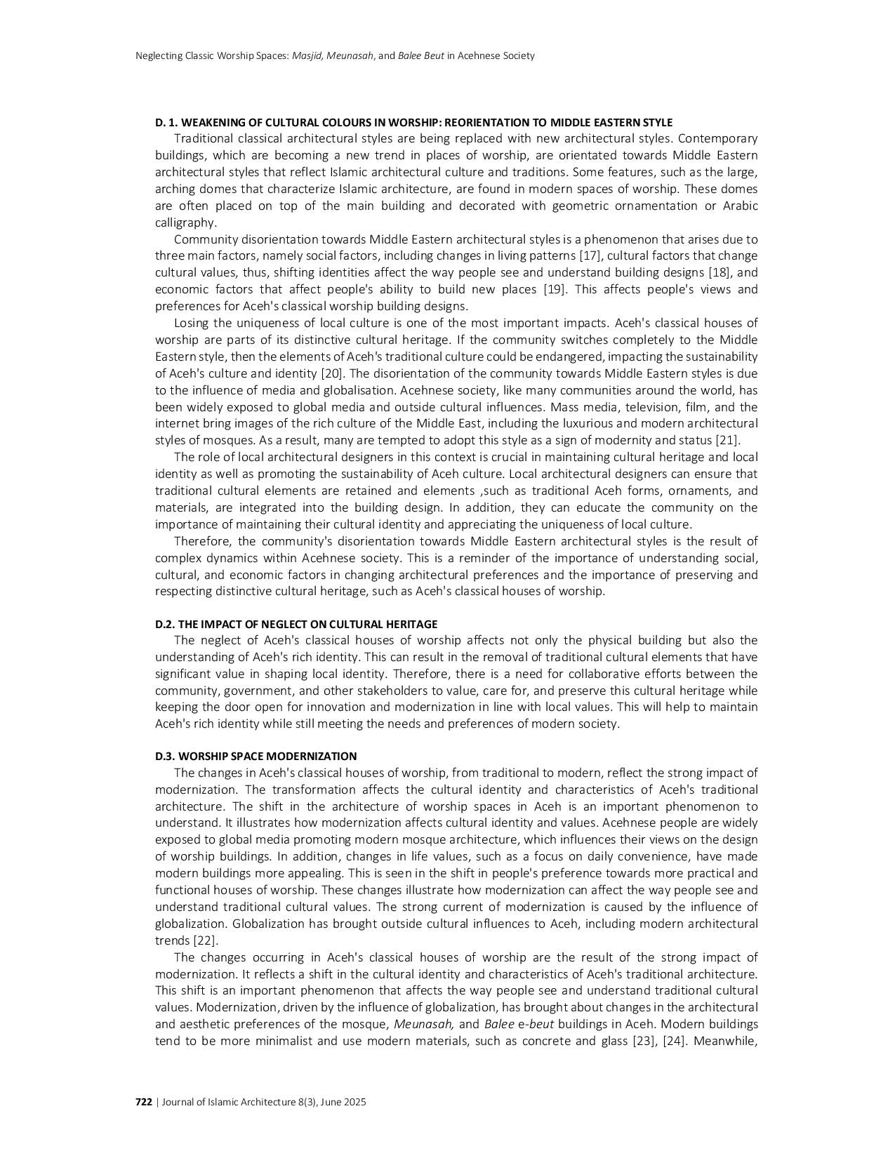 JURIS Neglecting Classic Worship Spaces Masjid Meunasah and Balee E Beut in Acehnese Society