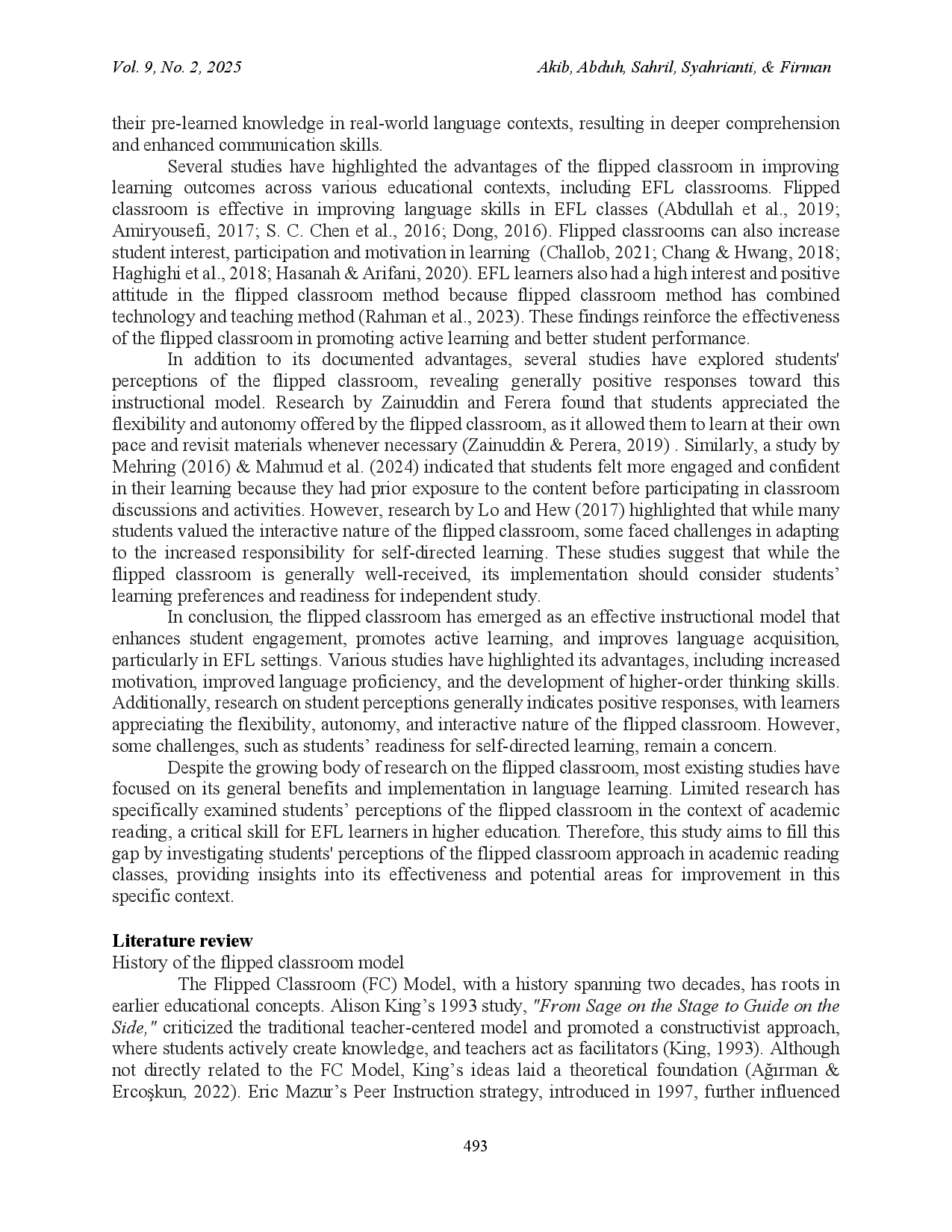 juris EFL Learners Perceptions on Flipped Classroom in a Private University in Indonesia