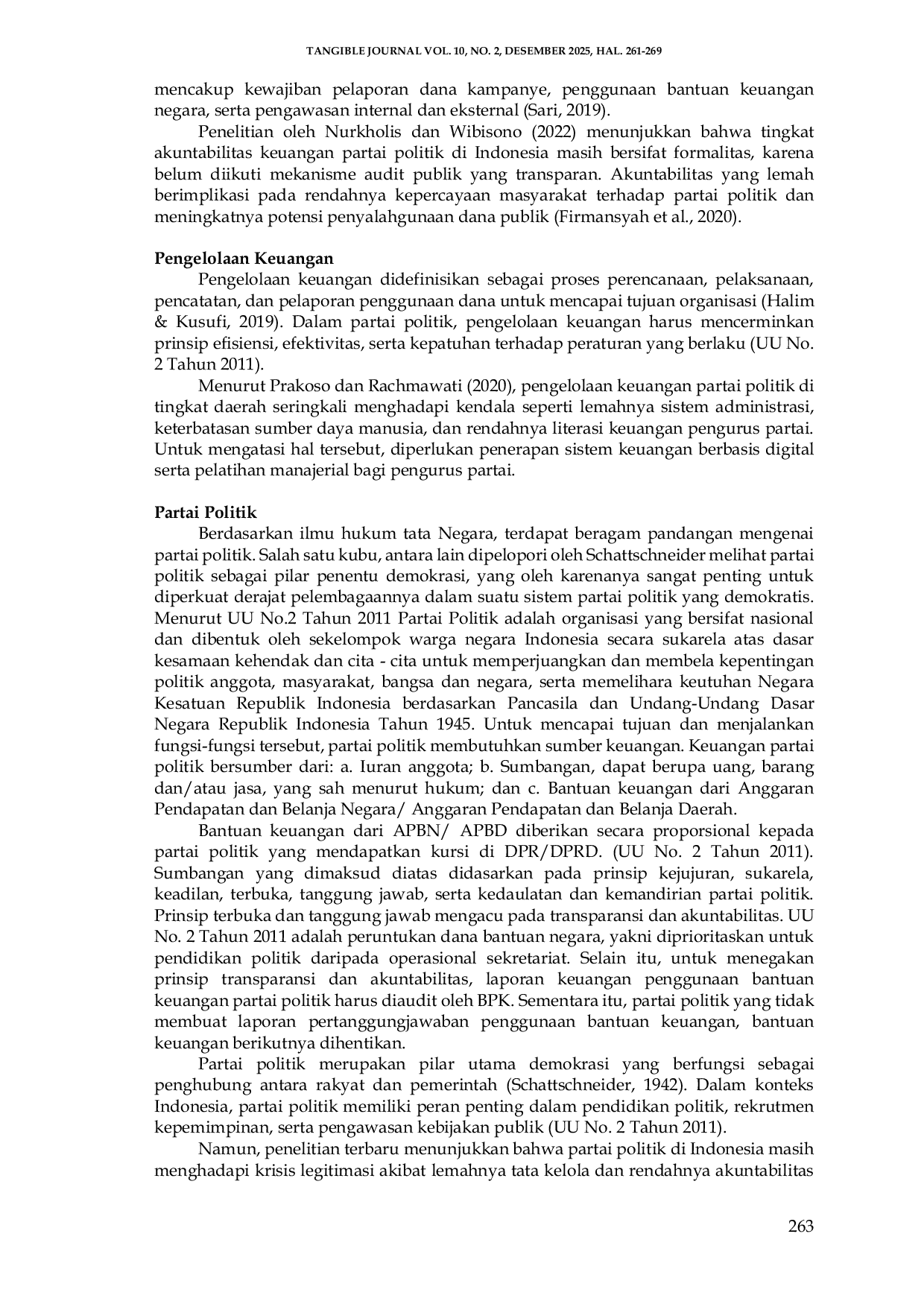 JURIS Akuntabilitas Dan Trasparansi Pengelolaan Keuangan Partai Politik Studi Kasus Dpc Partai Demokrat Provinsi Sulawesi Tengah