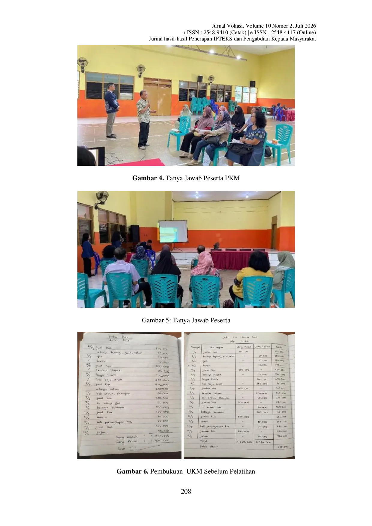 JURIS Peningkatan Kualitas Pencatatan Keuangan UMKM melalui Literasi Akuntansi Sederhana di Kelurahan Tlogosari Kulon Kota Semarang