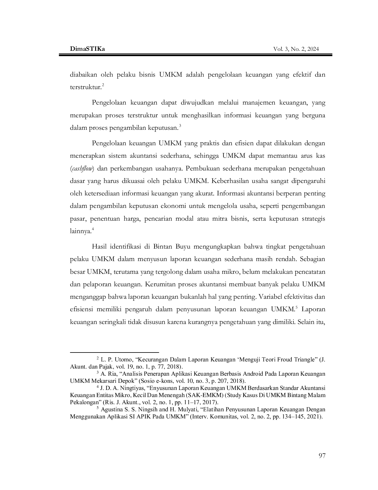 JURIS Pendampingan Penyusunan Laporan Keuangan pada UMKM di Desa Gebang Kecamatan Gemuh