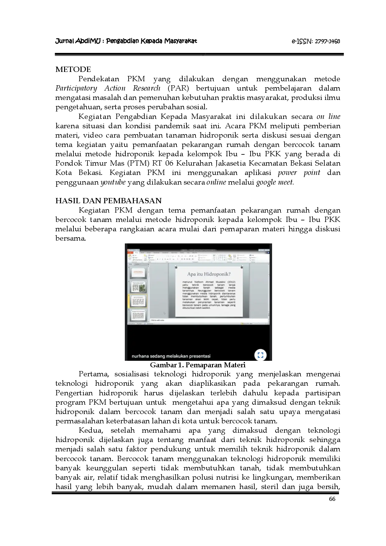 juris Pemanfaatan Pekarangan Rumah dengan Bercocok Tanam Melalui Metode Hidroponik